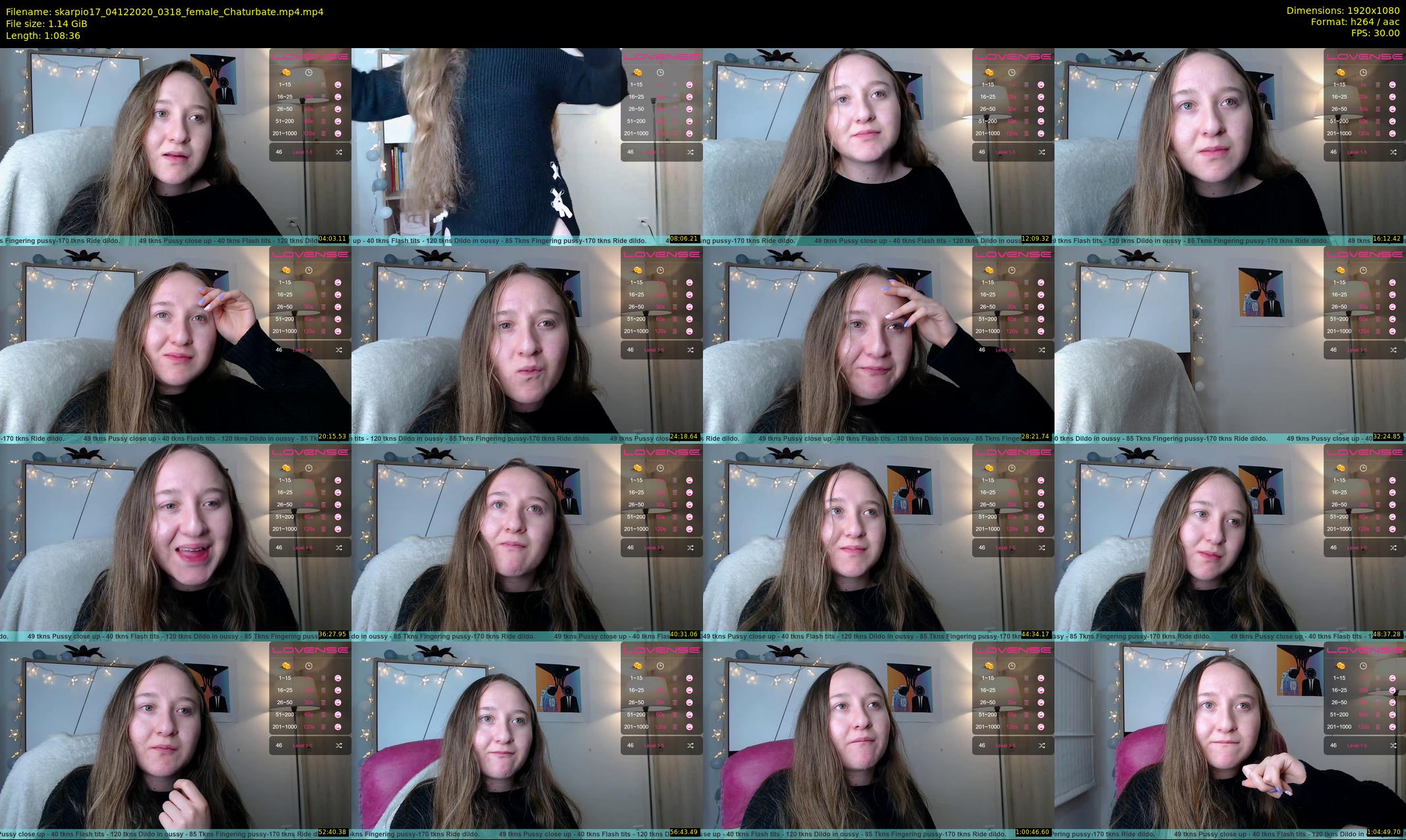 skarpio17 — 69 minute Chaturbate female cam show recording, 1080p, Dec 4, 2020