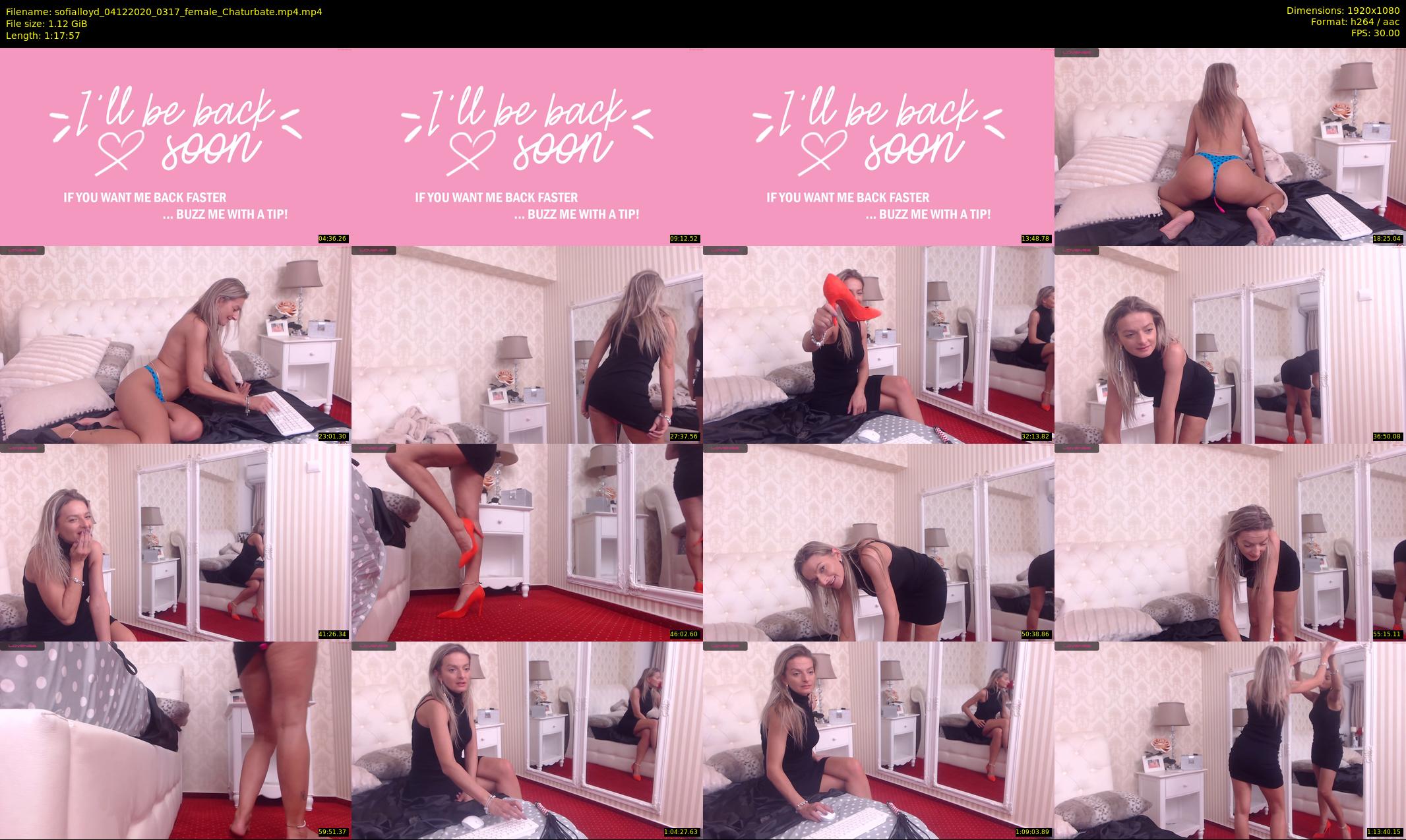 sofialloyd — 78 minute Chaturbate female cam show recording, 1080p, Dec 4, 2020