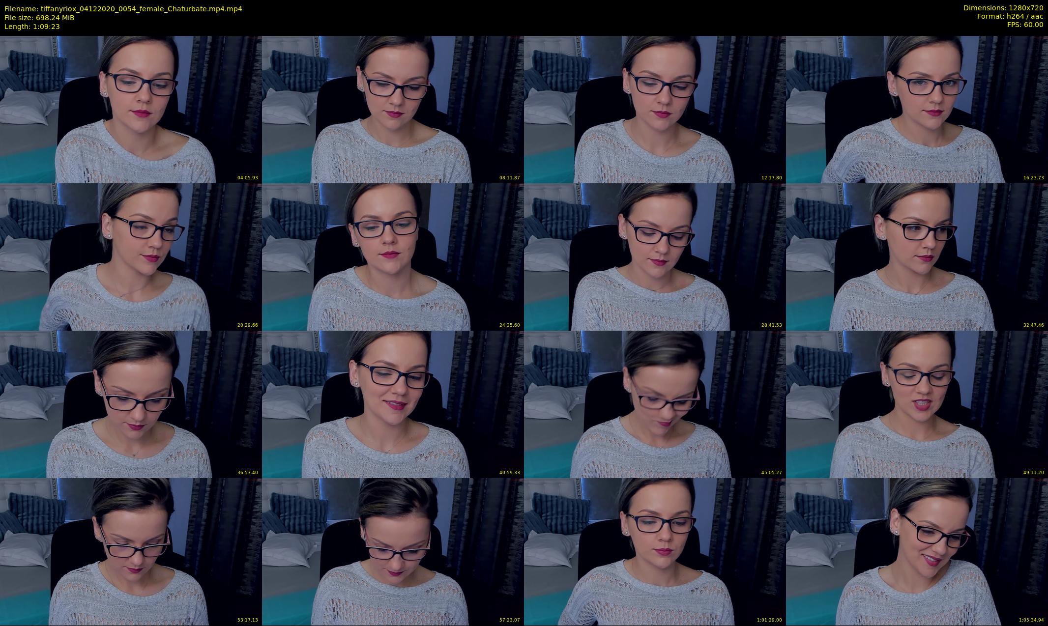 tiffanyriox — 70 minute Chaturbate female cam show recording, 720p, Dec 4, 2020