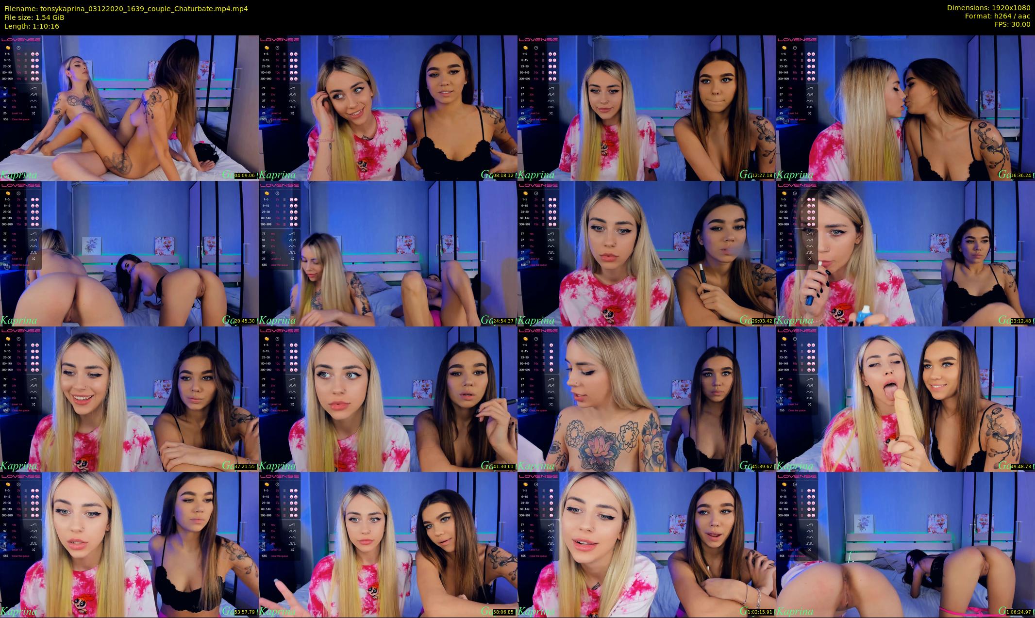 tonsykaprina — 71 minute Chaturbate couple cam show recording, 1080p, Dec 3, 2020