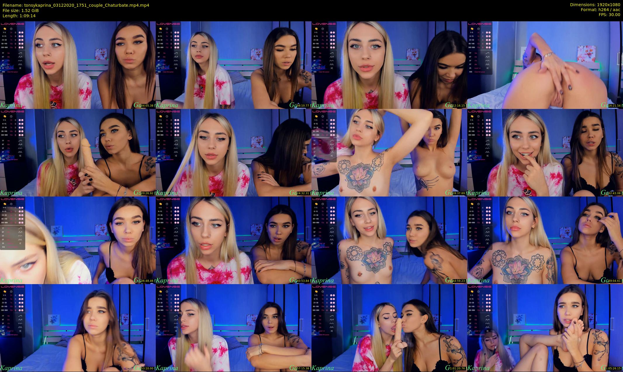 tonsykaprina — 70 minute Chaturbate couple cam show recording, 1080p, Dec 3, 2020