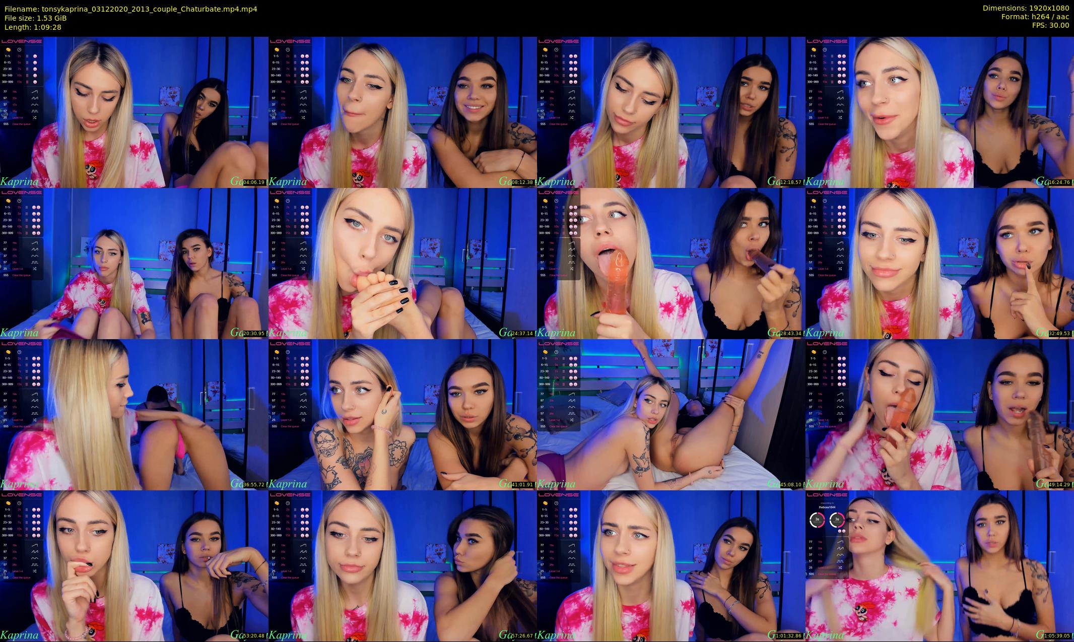 tonsykaprina — 70 minute Chaturbate couple cam show recording, 1080p, Dec 3, 2020