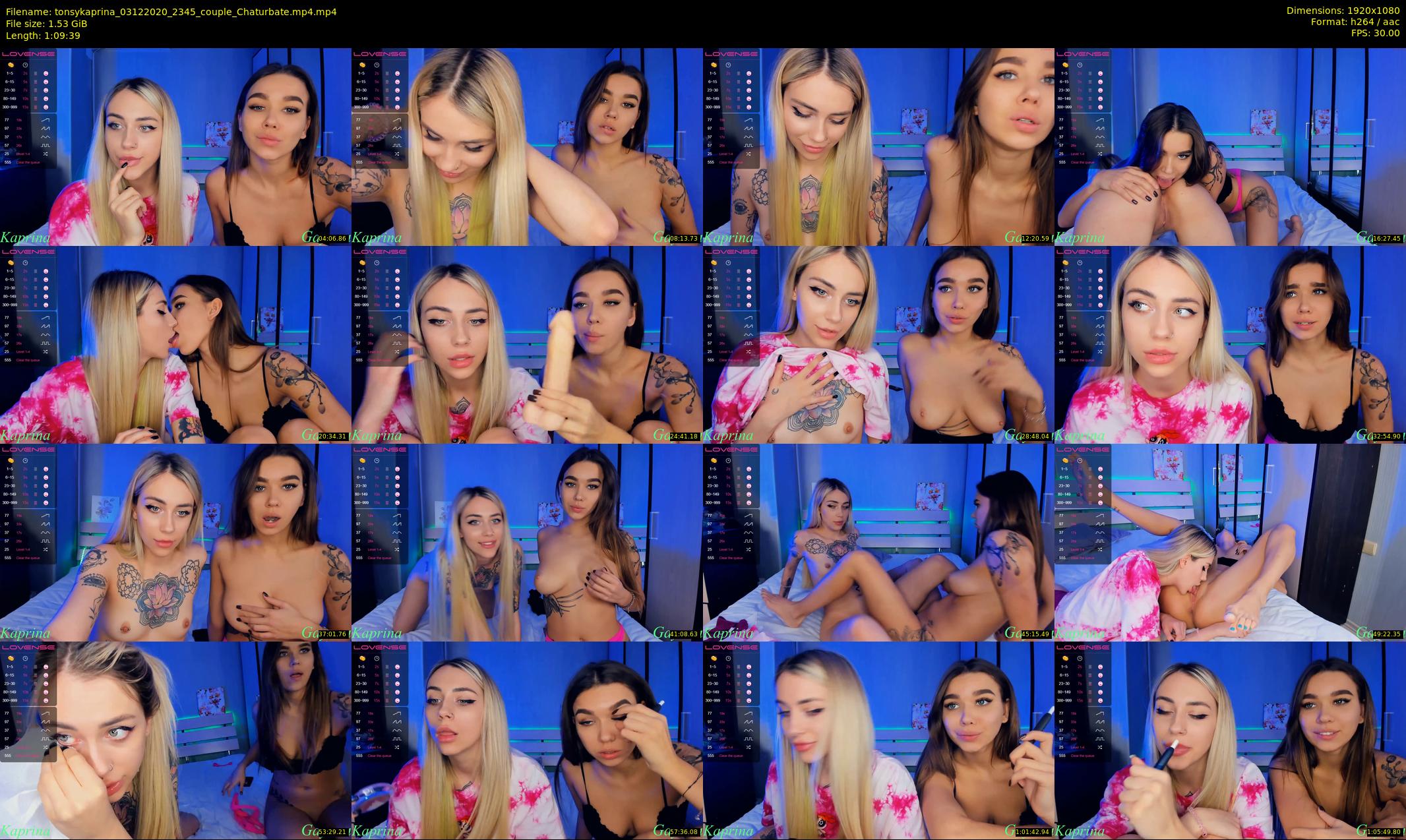 tonsykaprina — 70 minute Chaturbate couple cam show recording, 1080p, Dec 3, 2020