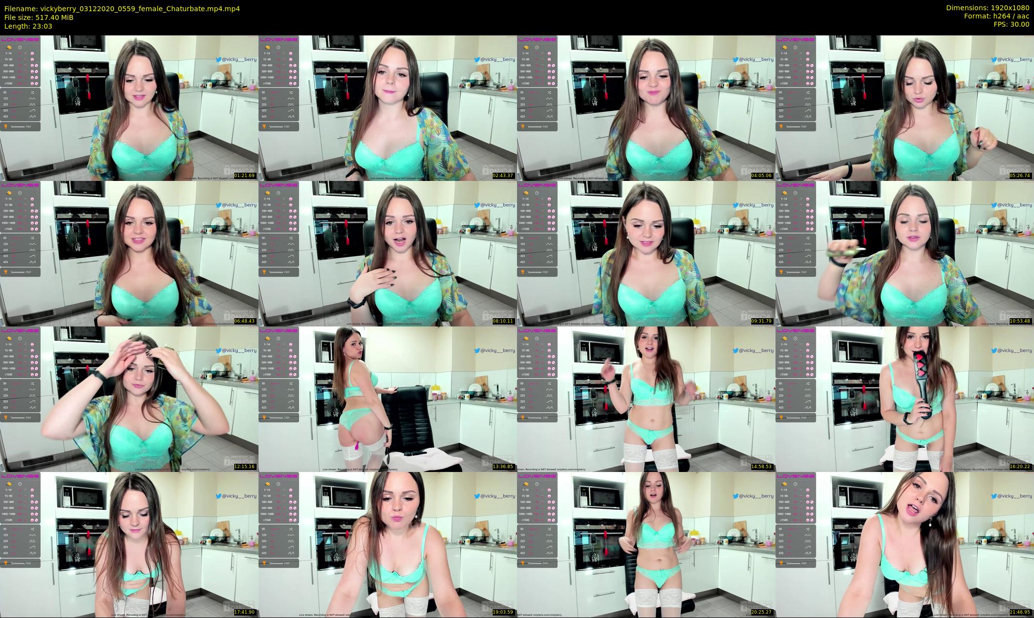 vickyberry — 24 minute Chaturbate female cam show recording, 1080p, Dec 3, 2020