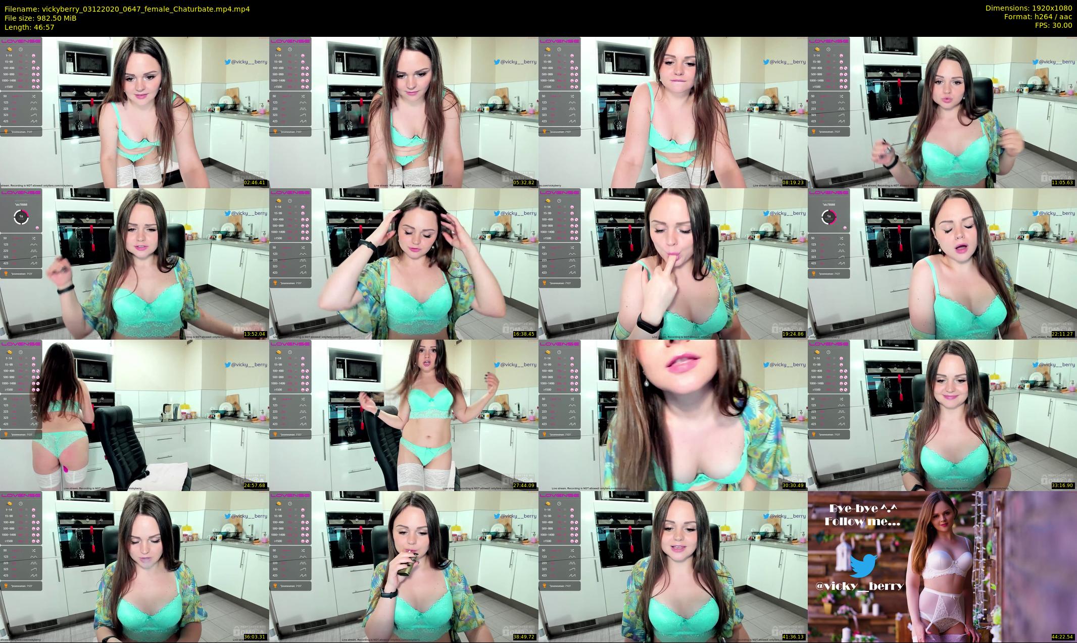 vickyberry — 47 minute Chaturbate female cam show recording, 1080p, Dec 3, 2020