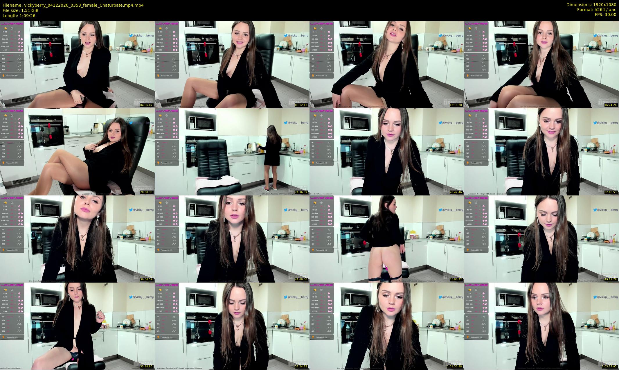 vickyberry — 70 minute Chaturbate female cam show recording, 1080p, Dec 4, 2020