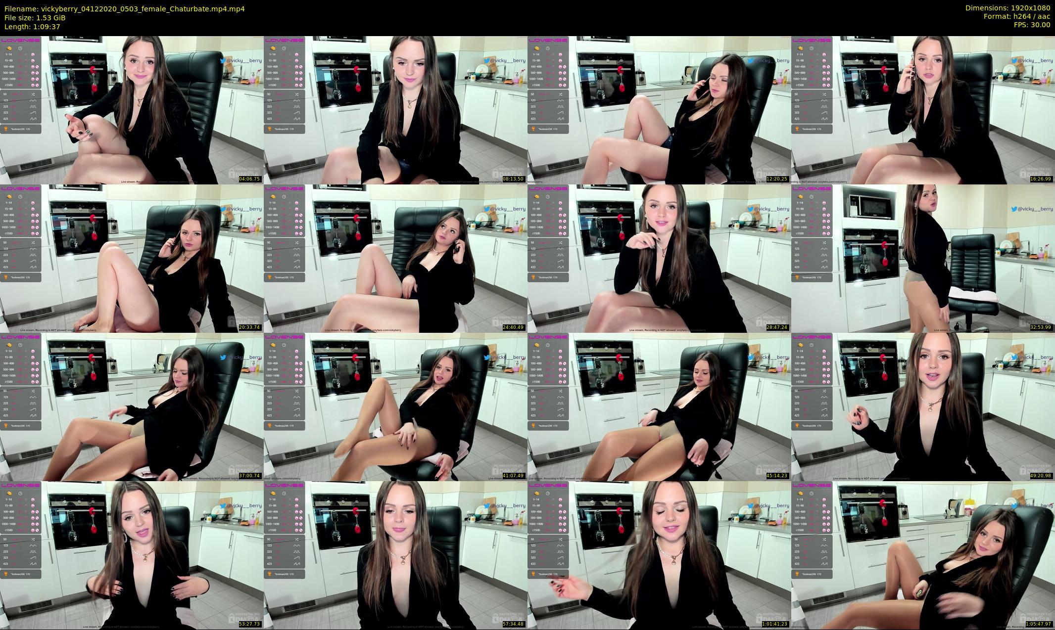 vickyberry — 70 minute Chaturbate female cam show recording, 1080p, Dec 4, 2020