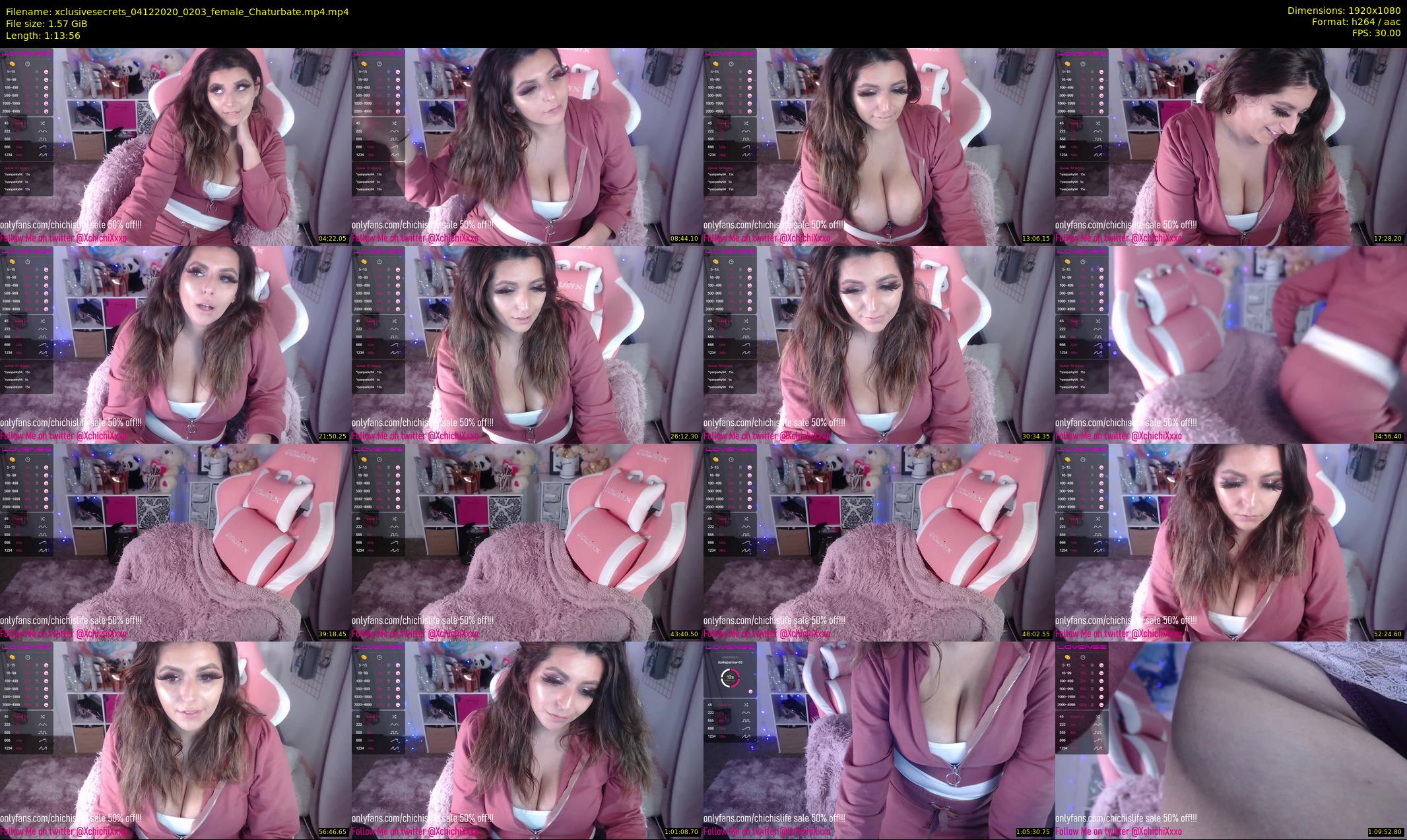 xclusivesecrets — 74 minute Chaturbate female cam show recording, 1080p, Dec 4, 2020