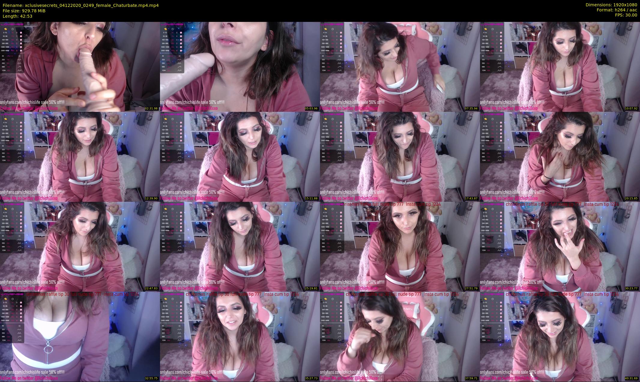 xclusivesecrets — 43 minute Chaturbate female cam show recording, 1080p, Dec 4, 2020