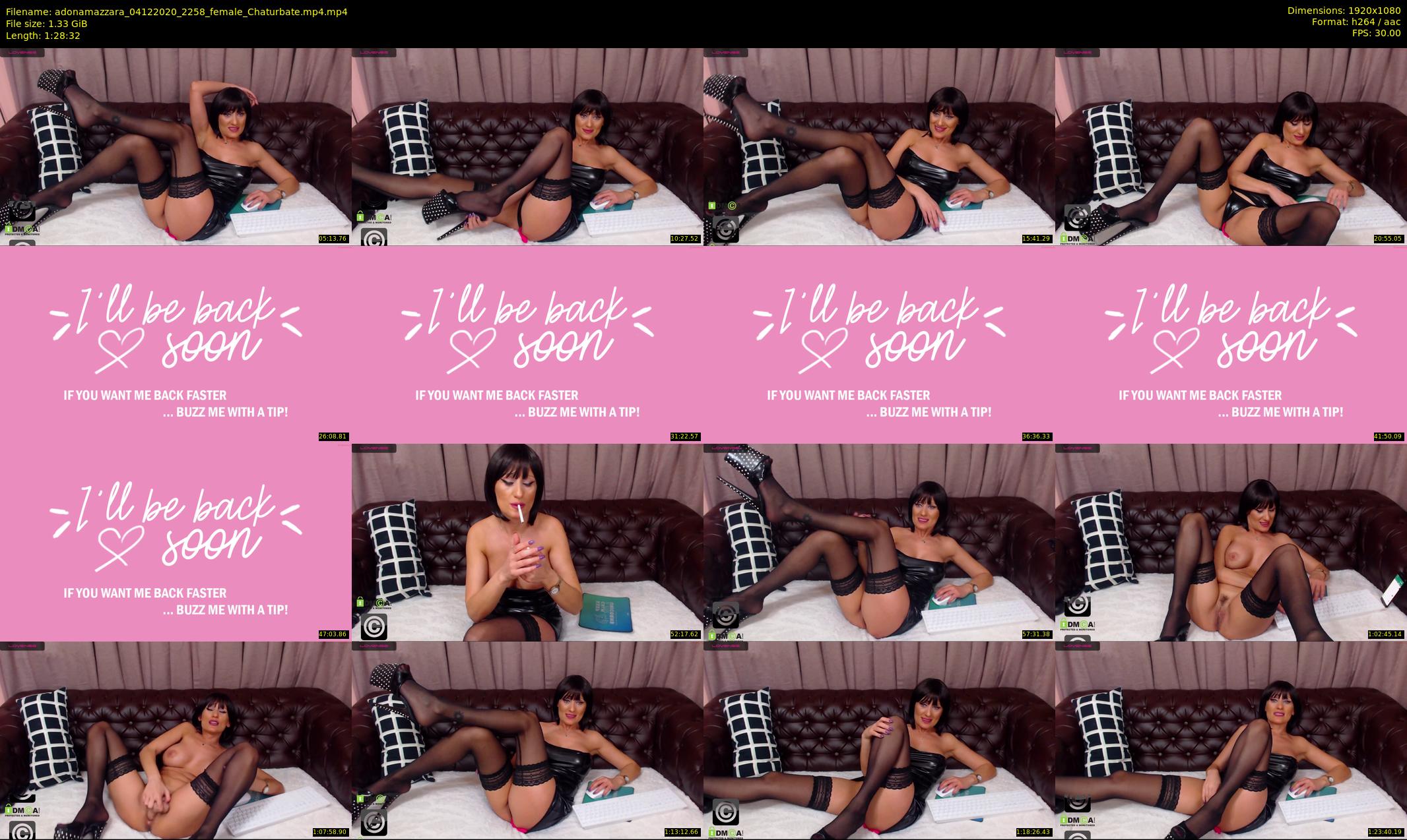 adonamazzara — 89 minute Chaturbate female cam show recording, 1080p, Dec 4, 2020