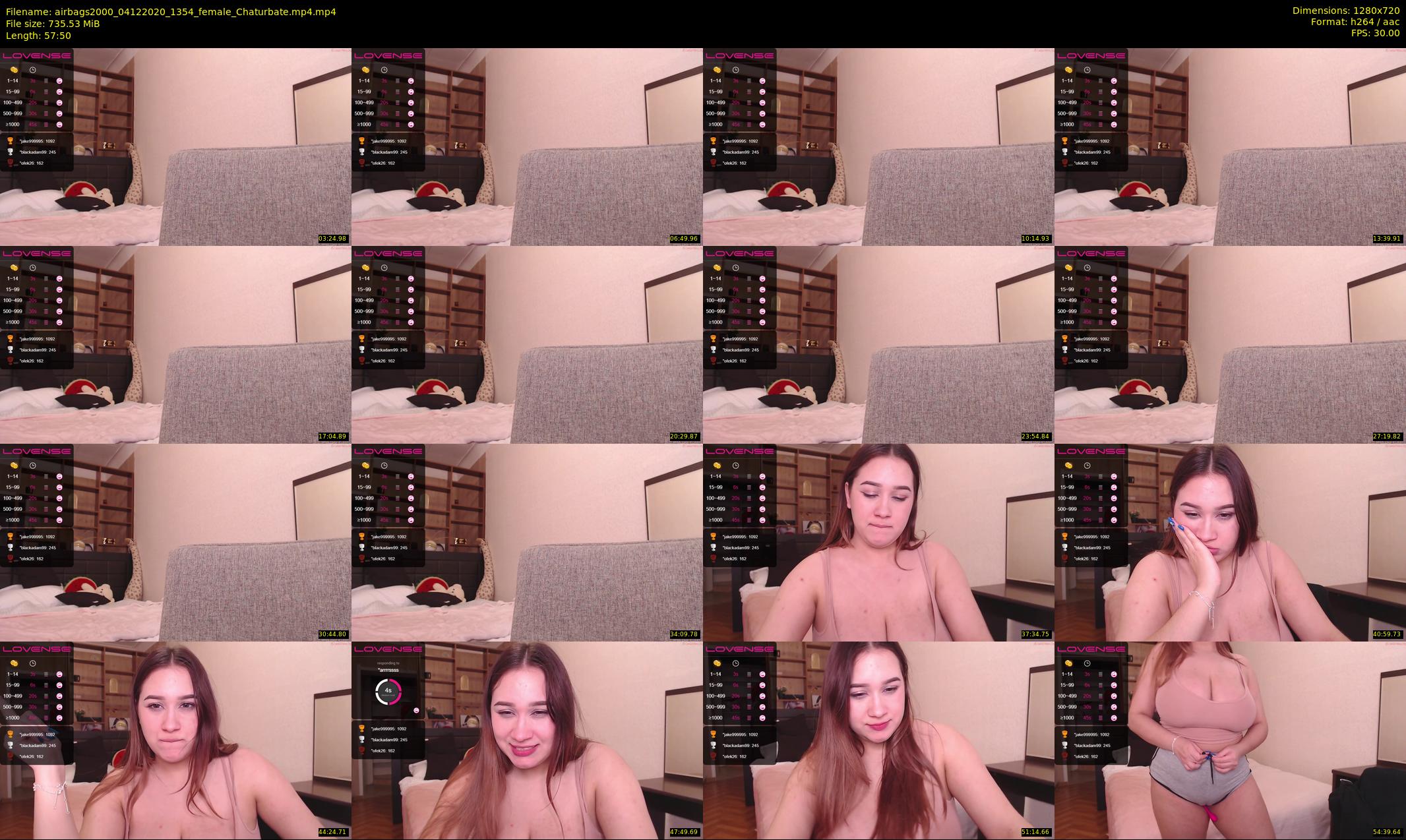 airbags2000 — 58 minute Chaturbate female cam show recording, 720p, Dec 4, 2020