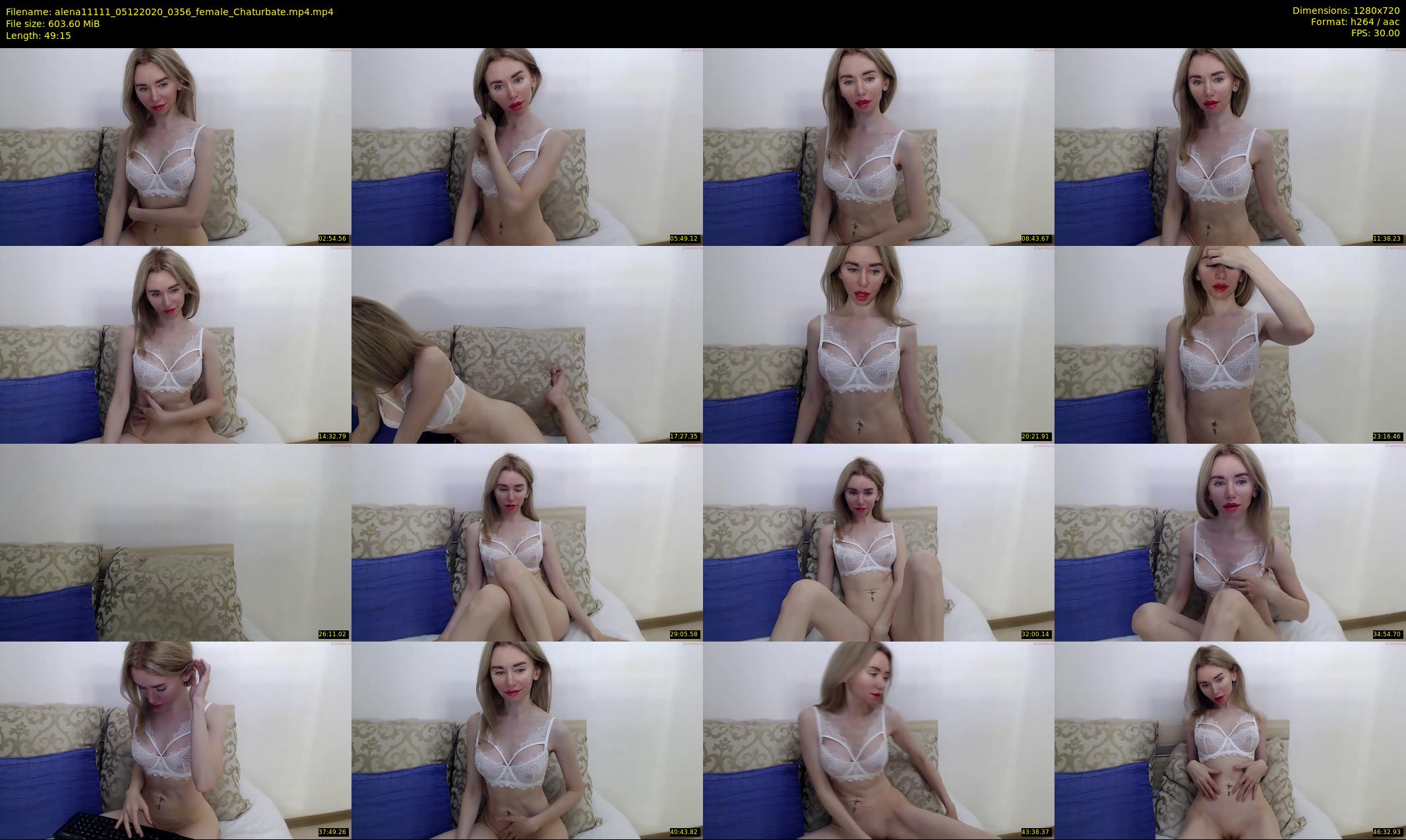 alena11111 — 50 minute Chaturbate female cam show recording, 720p, Dec 5, 2020