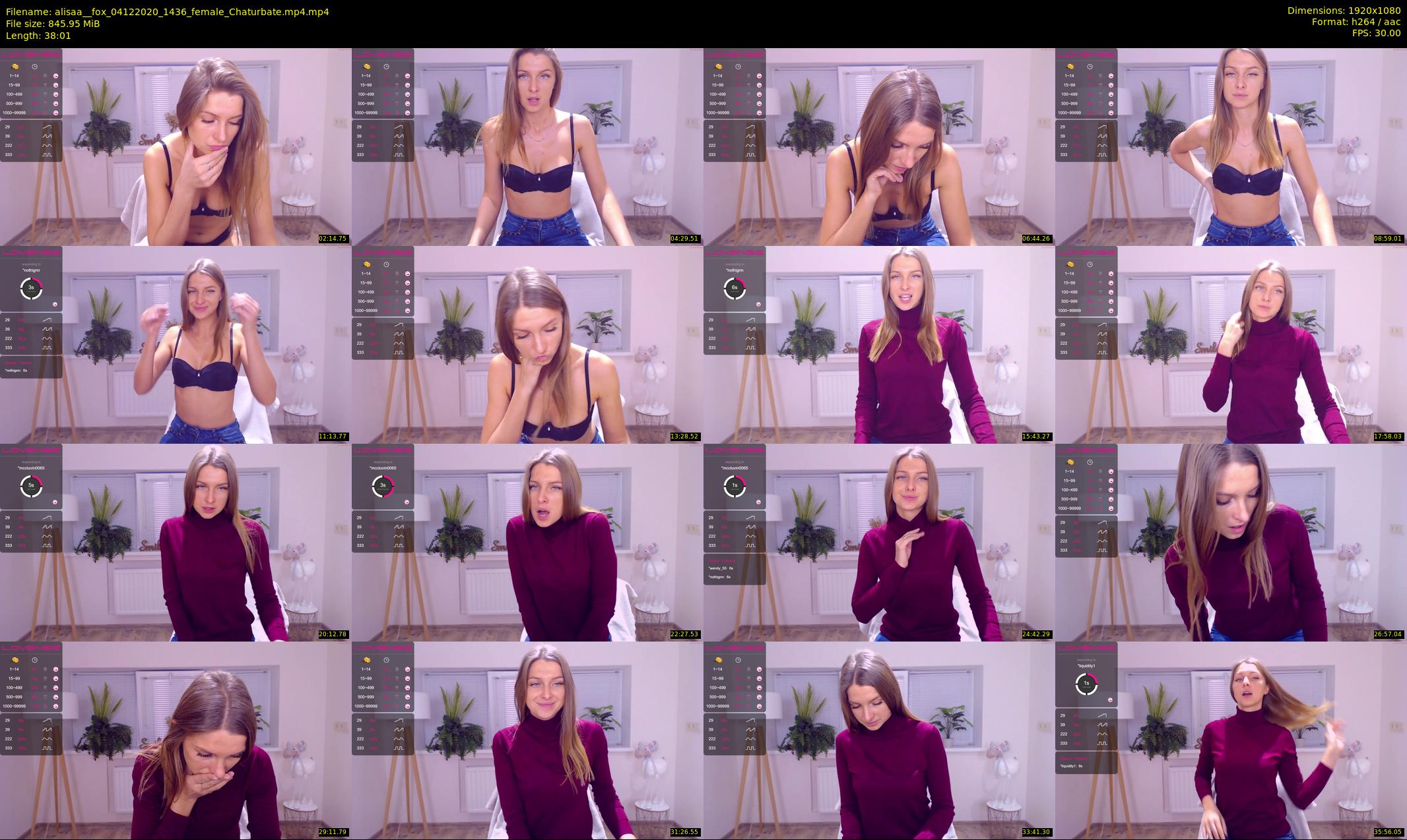 alisaa__fox — 39 minute Chaturbate female cam show recording, 1080p, Dec 4, 2020