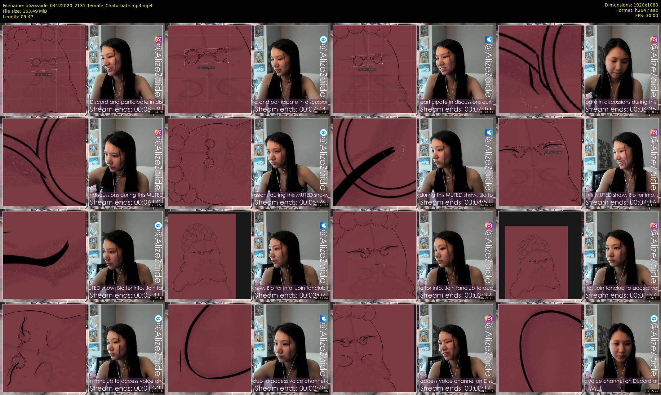 alizezaide — 10 minute Chaturbate female cam show recording, 1080p, Dec 4, 2020