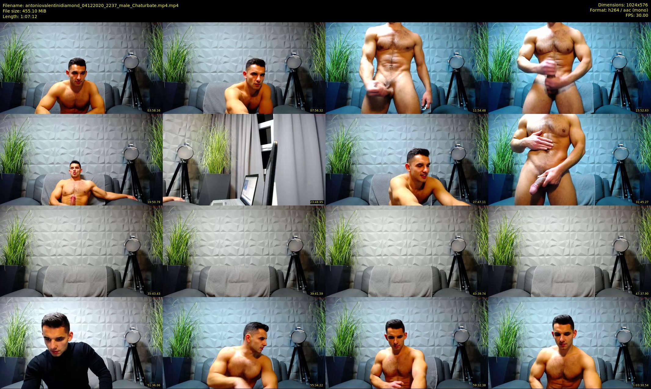 antoniovalentinidiamond — 68 minute Chaturbate male cam show recording, 480p, Dec 4, 2020