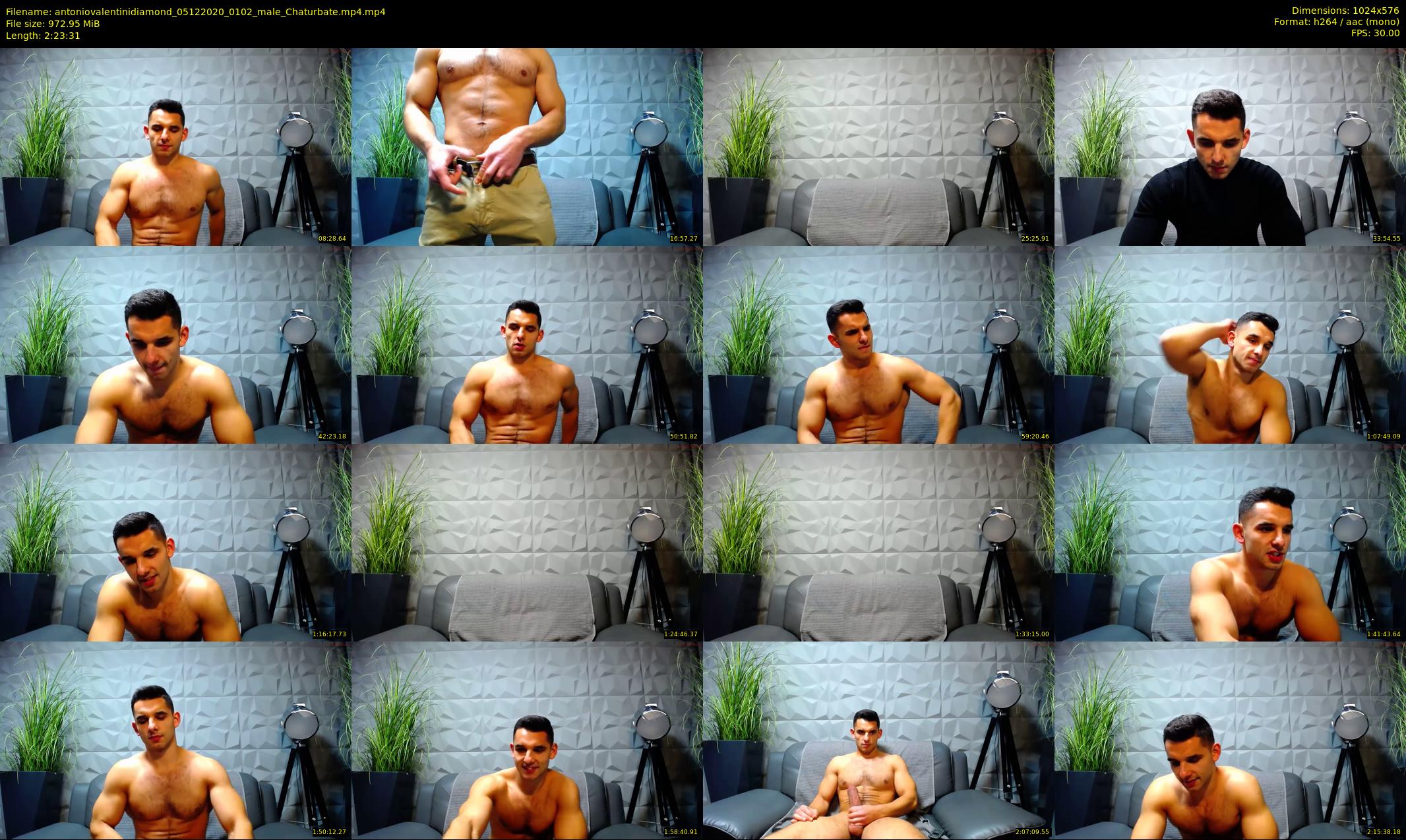 antoniovalentinidiamond — 144 minute Chaturbate male cam show recording, 480p, Dec 5, 2020