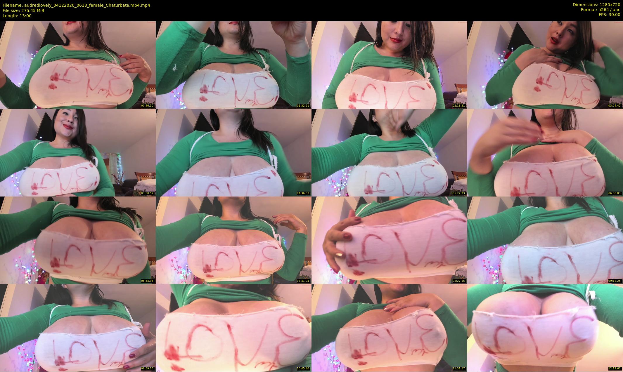 audredlovely — 13 minute Chaturbate female cam show recording, 720p, Dec 4, 2020