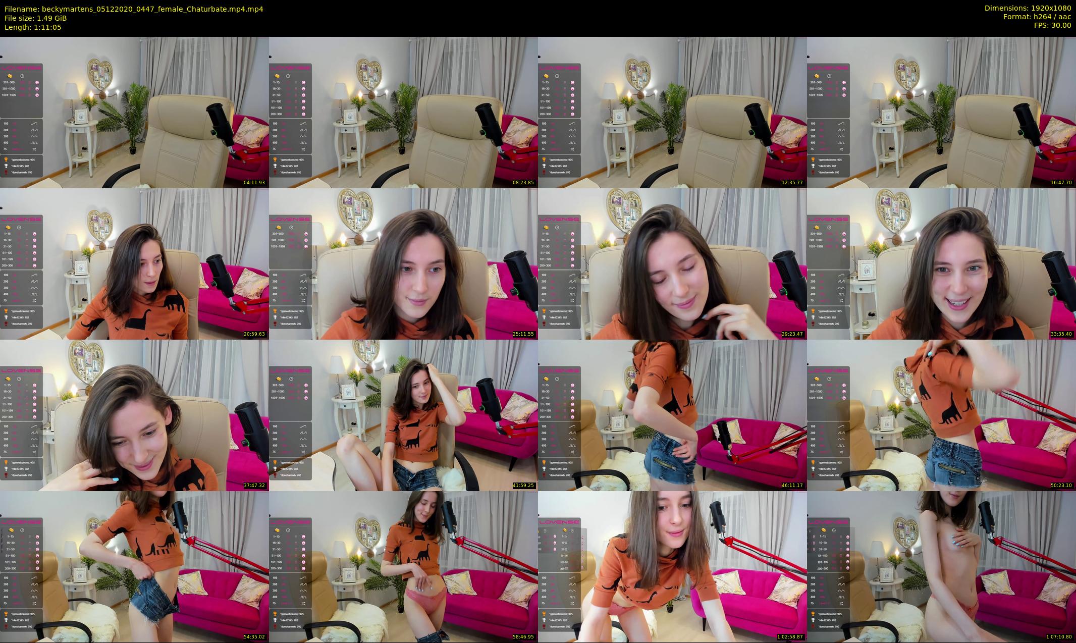 beckymartens — 72 minute Chaturbate female cam show recording, 1080p, Dec 5, 2020