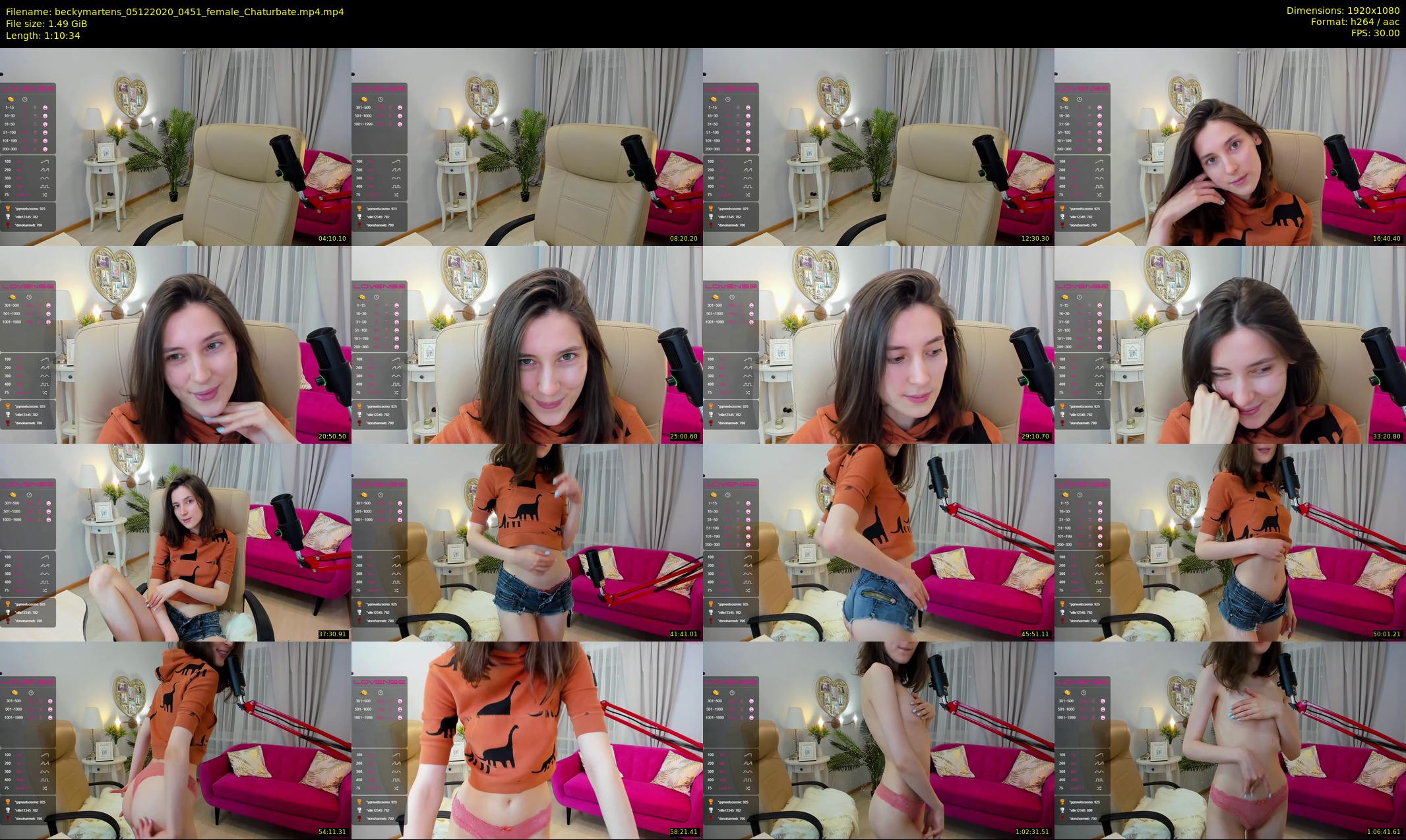 beckymartens — 71 minute Chaturbate female cam show recording, 1080p, Dec 5, 2020