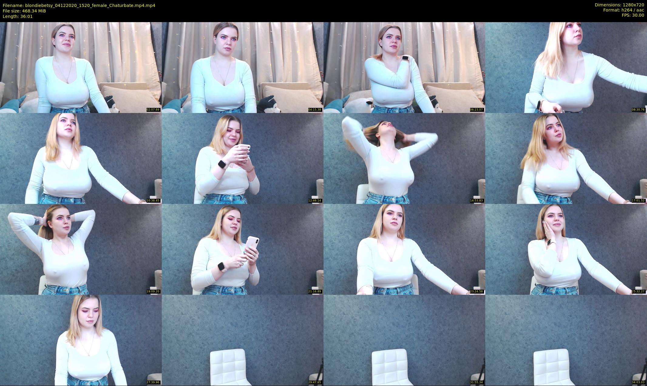 blondiebetsy — 37 minute Chaturbate female cam show recording, 720p, Dec 4, 2020