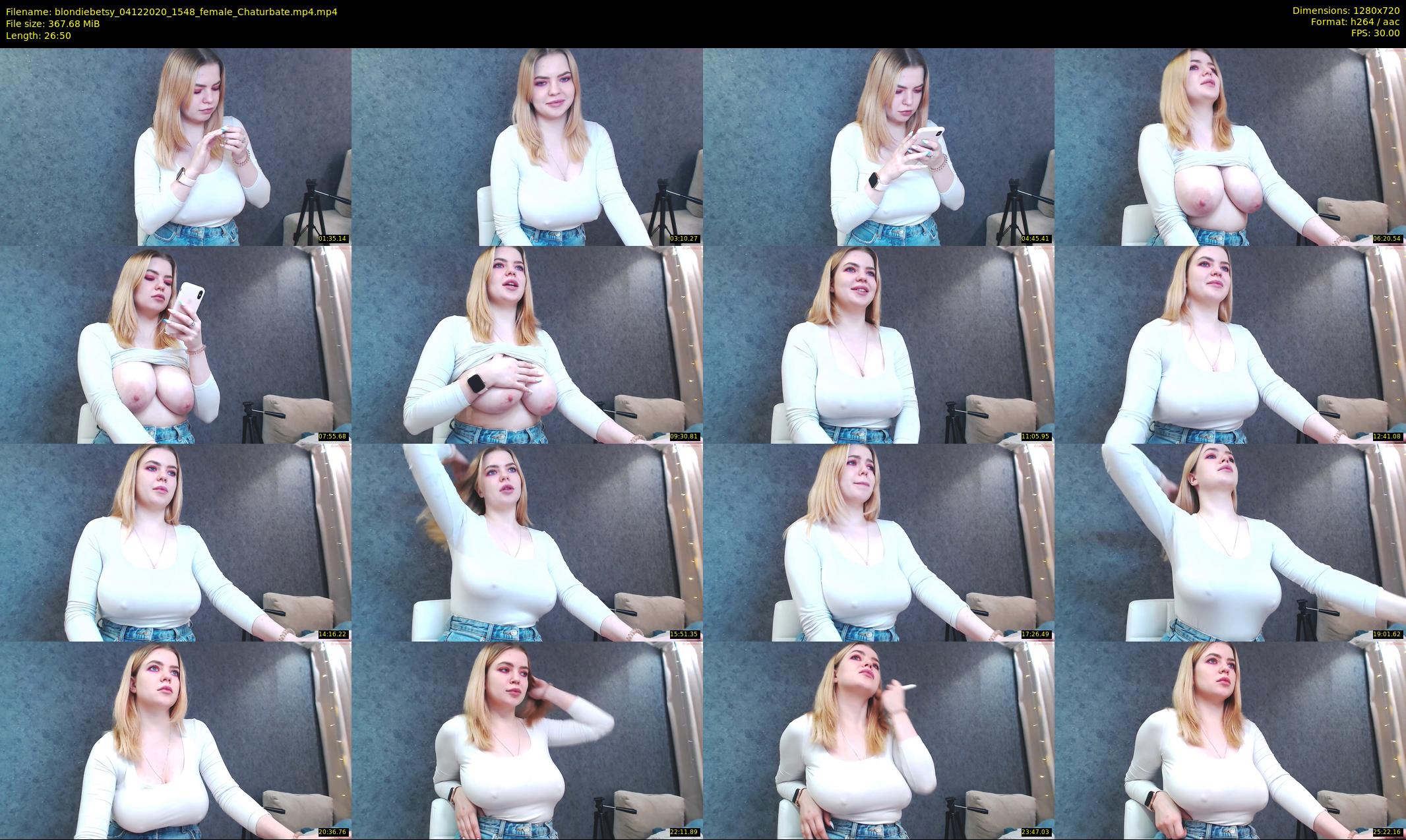blondiebetsy — 27 minute Chaturbate female cam show recording, 720p, Dec 4, 2020