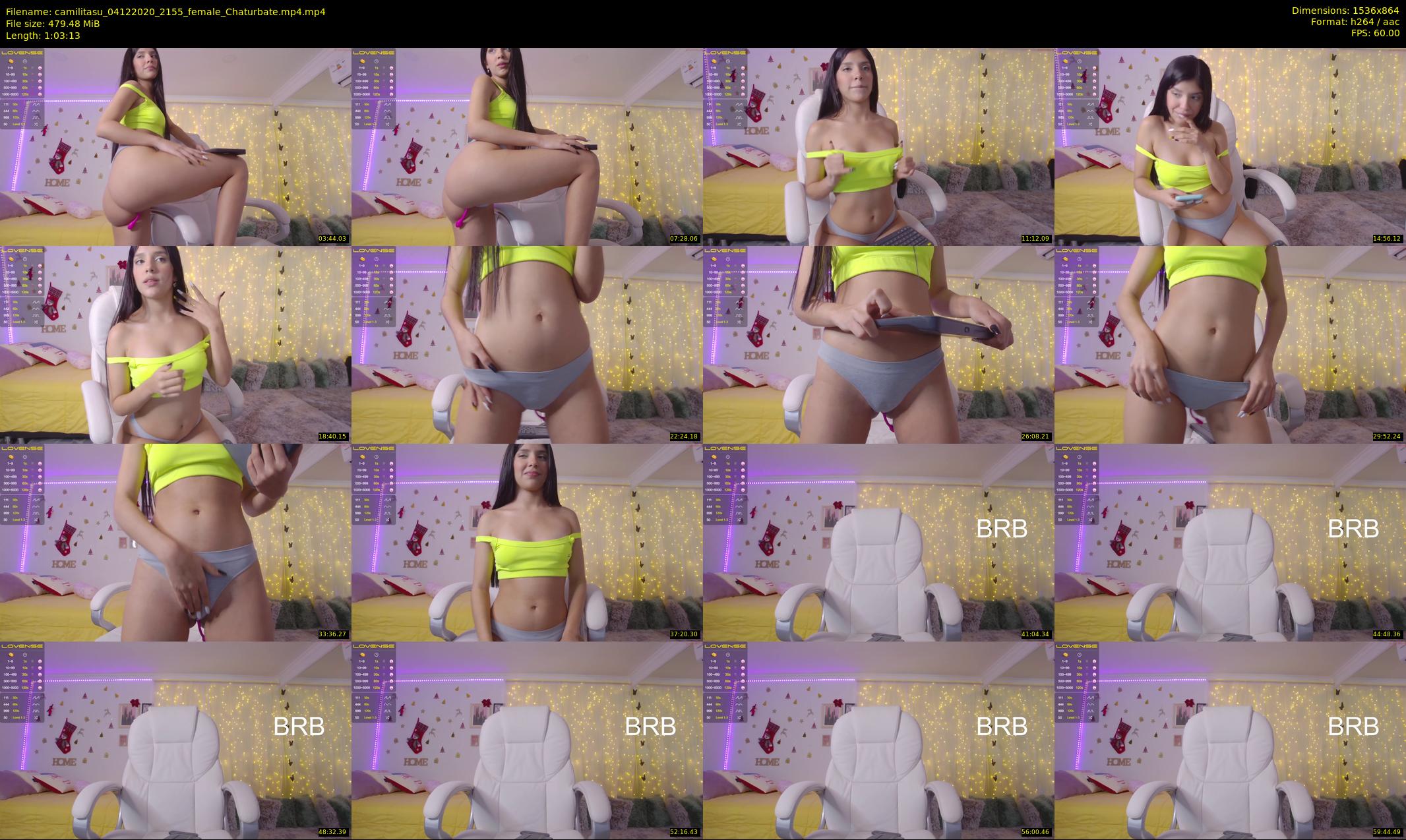 camilitasu — 64 minute Chaturbate female cam show recording, 720p, Dec 4, 2020