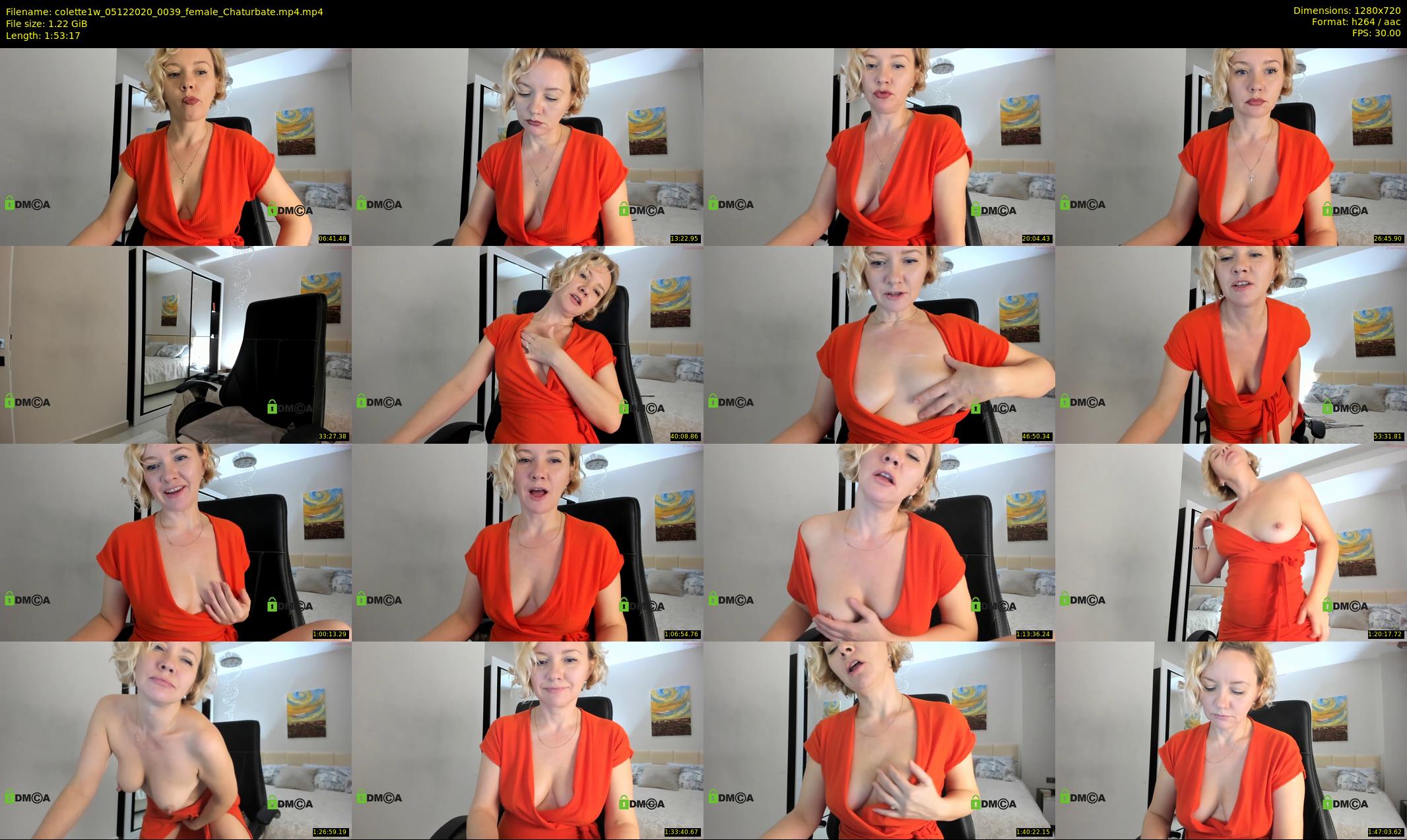 colette1w — 114 minute Chaturbate female cam show recording, 720p, Dec 5, 2020