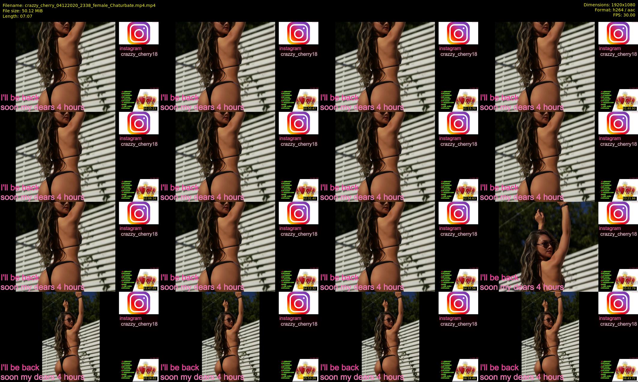 crazzy_cherry — 8 minute Chaturbate female cam show recording, 1080p, Dec 4, 2020