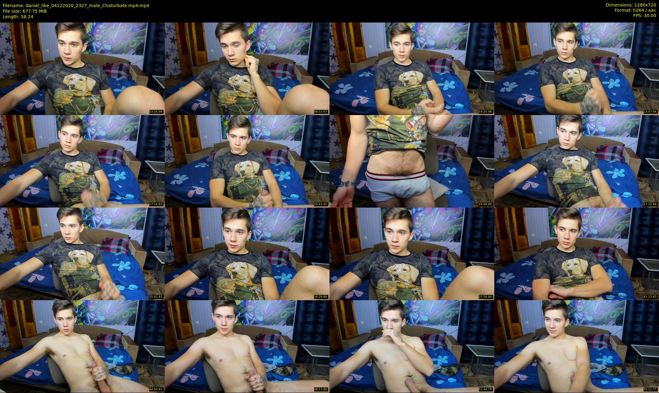 daniel_like — 59 minute Chaturbate male cam show recording, 720p, Dec 4, 2020