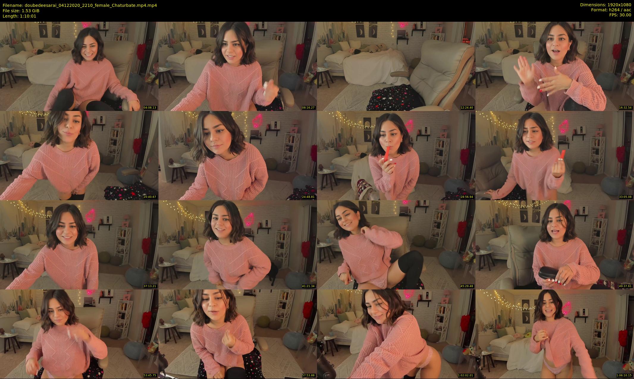 doubedeesarai — 71 minute Chaturbate female cam show recording, 1080p, Dec 4, 2020