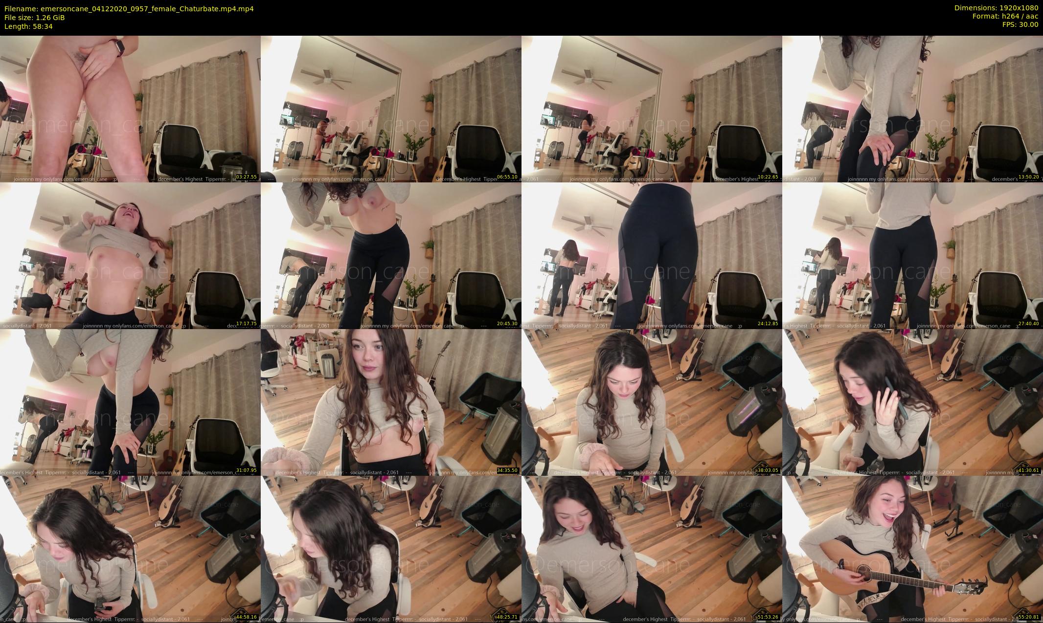 emersoncane — 59 minute Chaturbate female cam show recording, 1080p, Dec 4, 2020