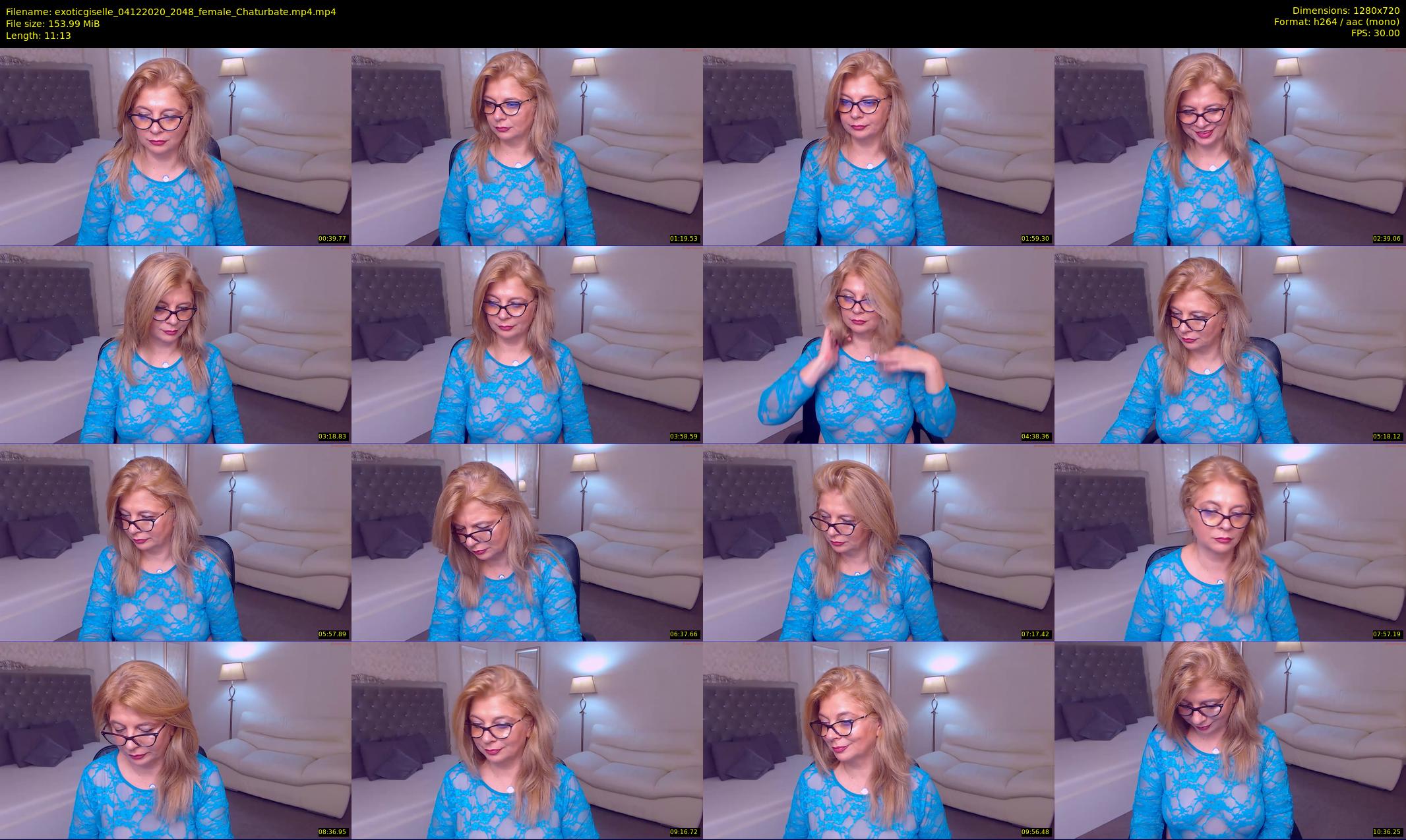 exoticgiselle — 12 minute Chaturbate female cam show recording, 720p, Dec 4, 2020