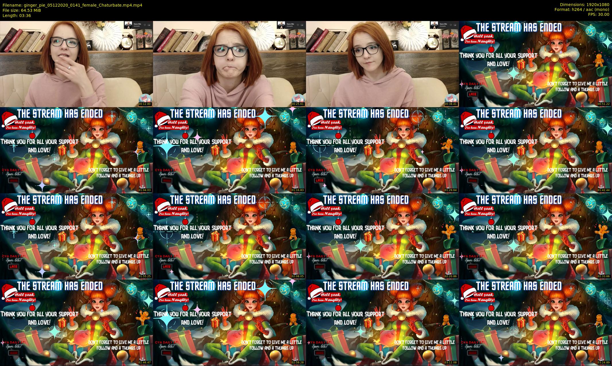 ginger_pie — 4 minute Chaturbate female cam show recording, 1080p, Dec 5, 2020