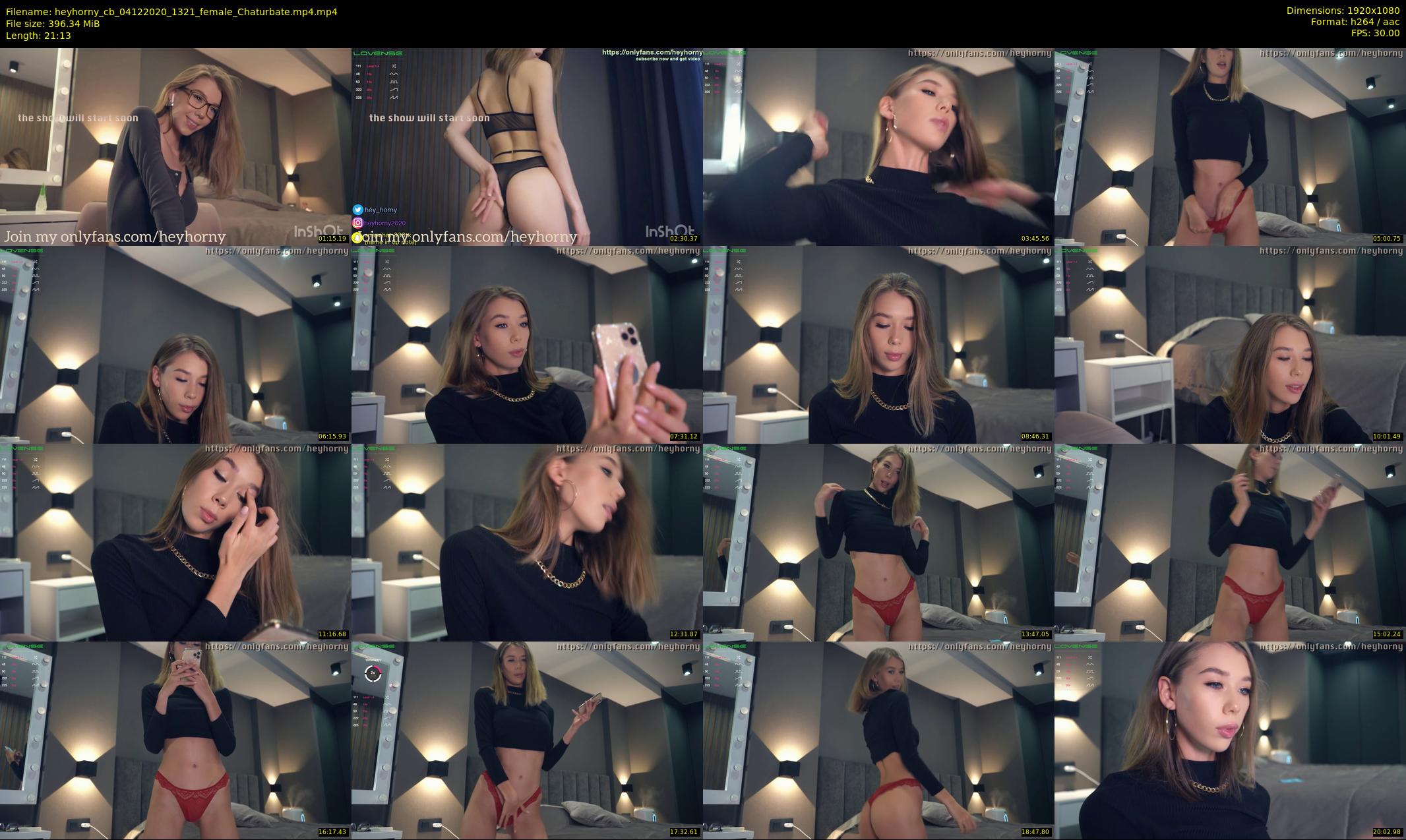 heyhorny_cb — 22 minute Chaturbate couple cam show recording, 1080p, Dec 4, 2020