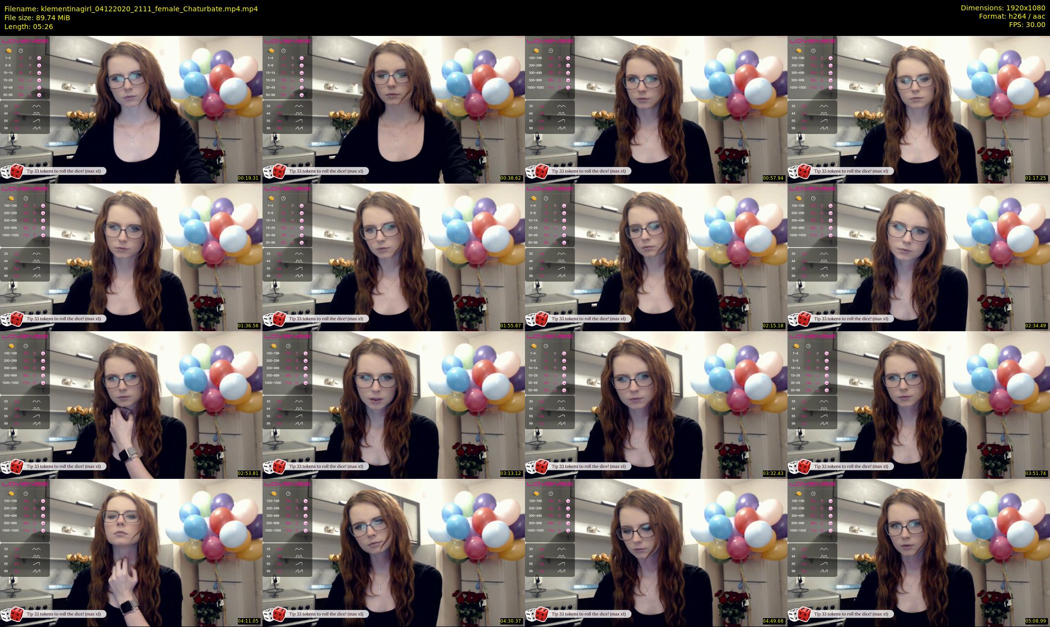 klementinagirl — 6 minute Chaturbate female cam show recording, 1080p, Dec 4, 2020