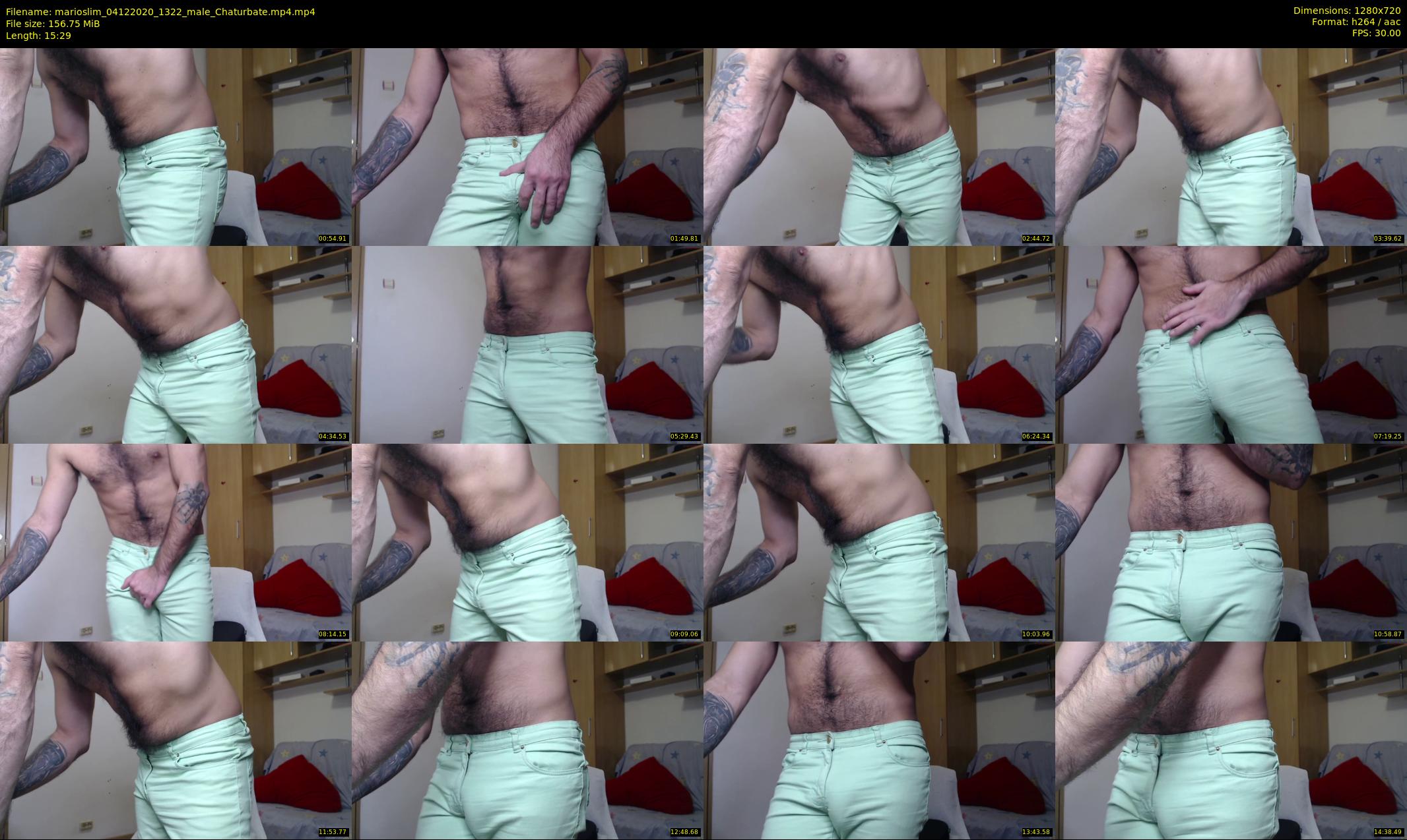 marioslim — 16 minute Chaturbate male cam show recording, 720p, Dec 4, 2020