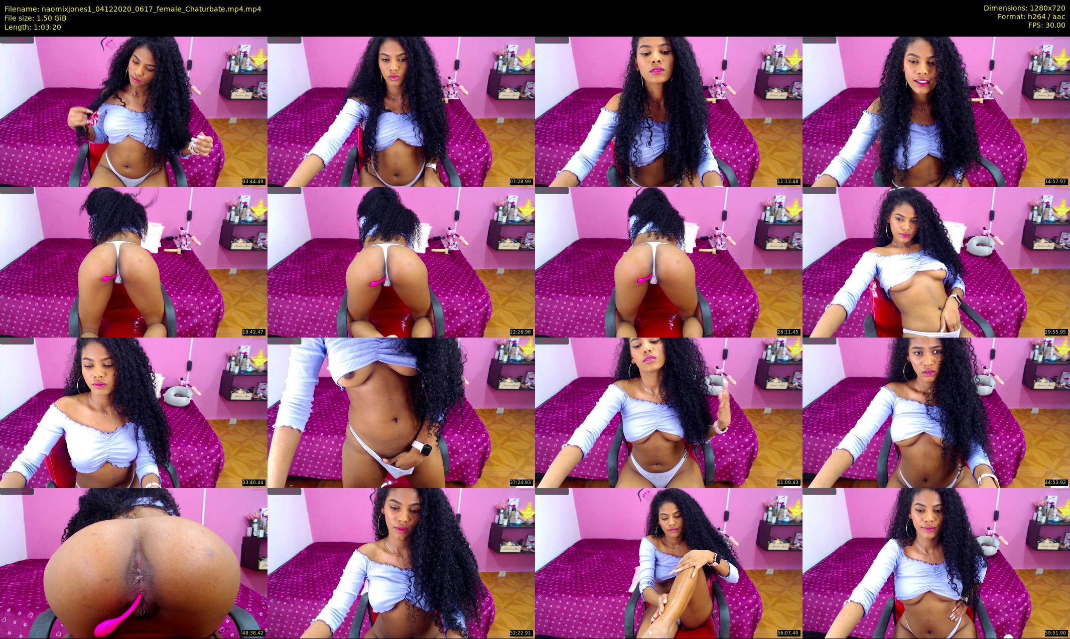 naomixjones1 — 64 minute Chaturbate female cam show recording, 720p, Dec 4, 2020
