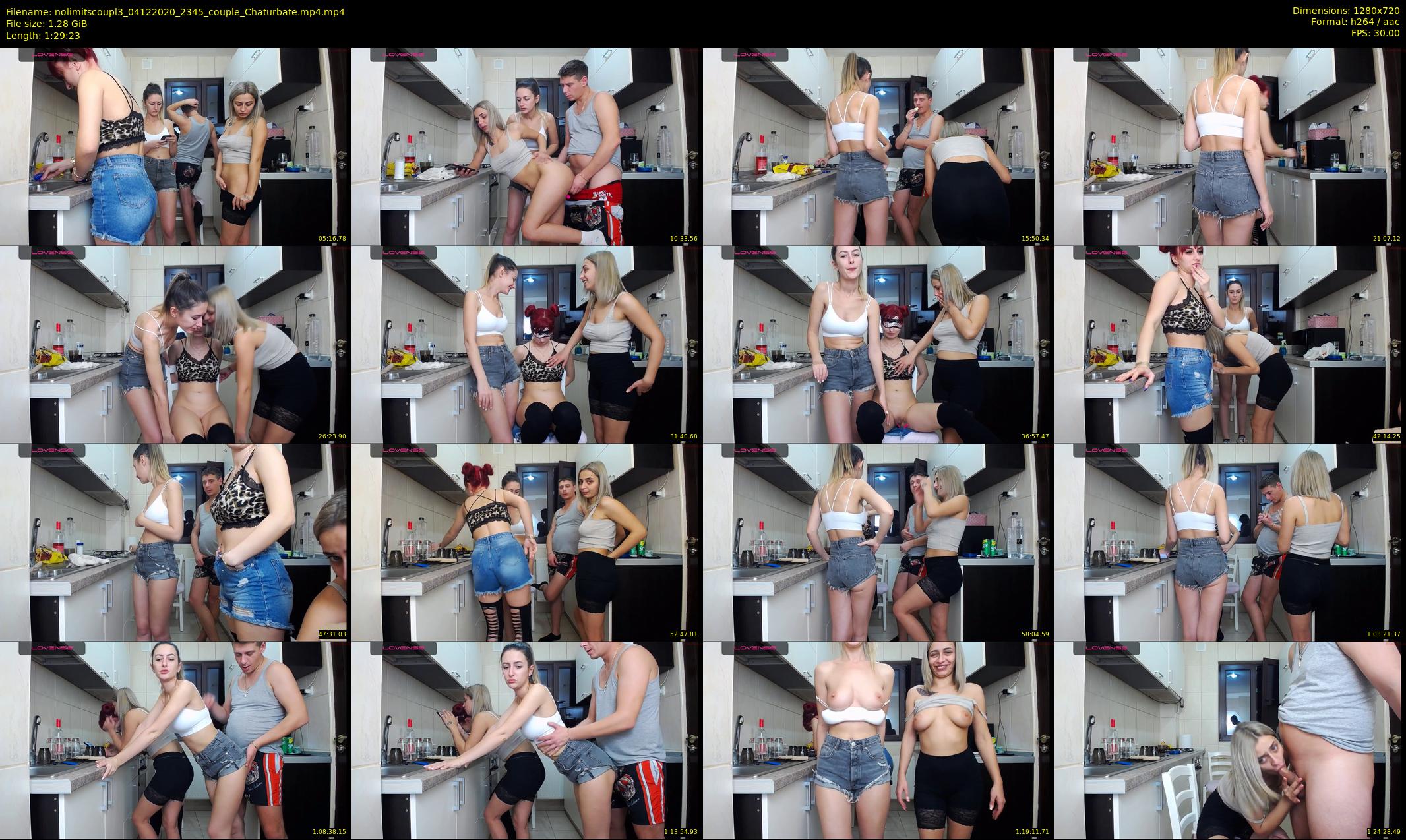 nolimitscoupl3 — 90 minute Chaturbate couple cam show recording, 720p, Dec 4, 2020