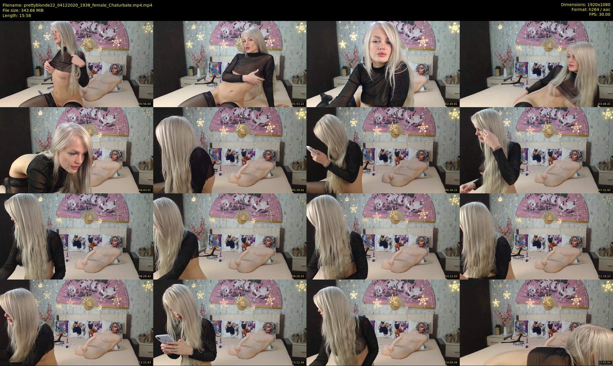 prettyblonde22 — 16 minute Chaturbate female cam show recording, 1080p, Dec 4, 2020