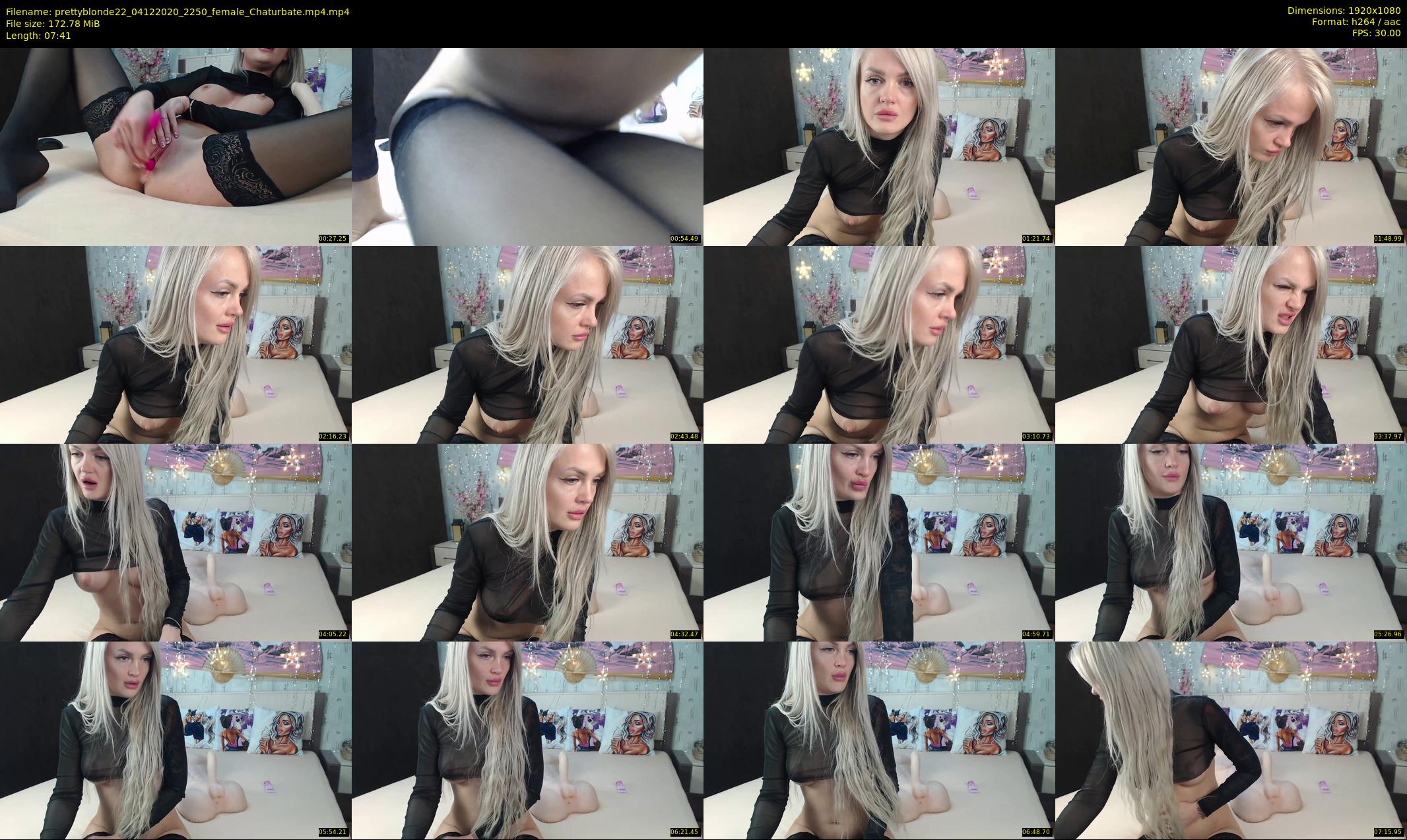 prettyblonde22 — 8 minute Chaturbate female cam show recording, 1080p, Dec 4, 2020