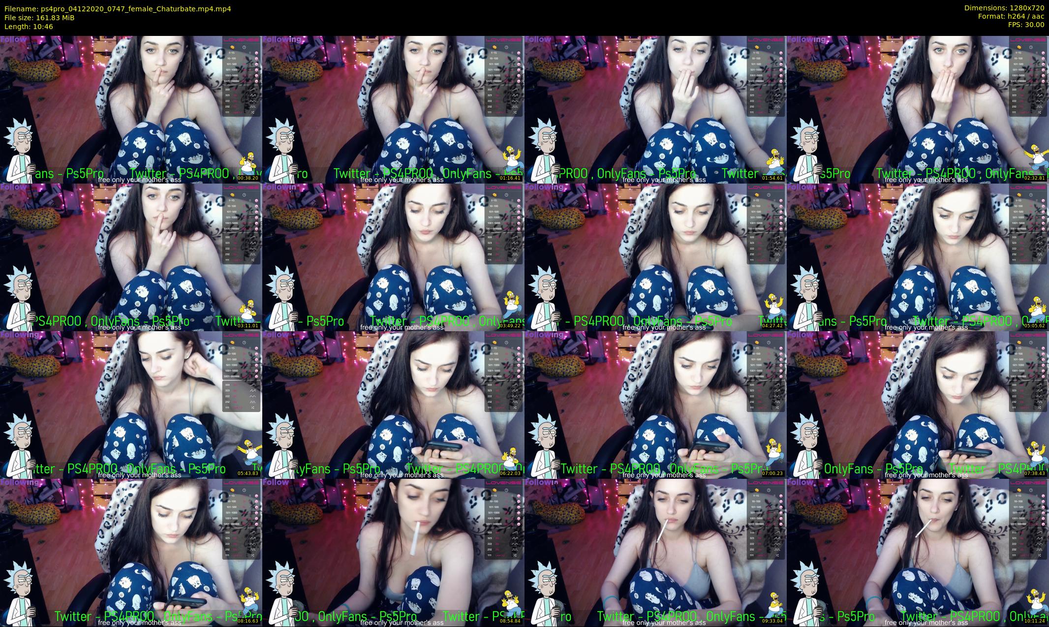 ps4pro — 11 minute Chaturbate female cam show recording, 720p, Dec 4, 2020