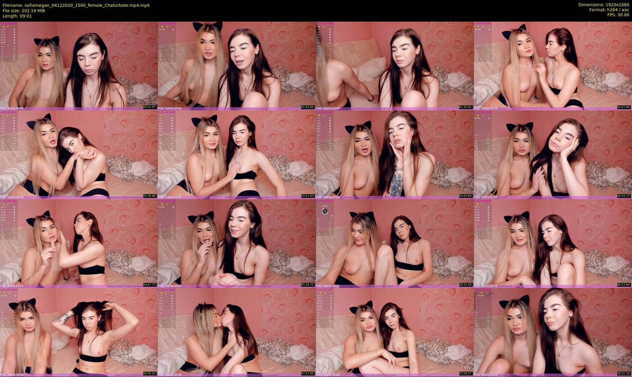 safiamegan — 10 minute Chaturbate couple cam show recording, 1080p, Dec 4, 2020