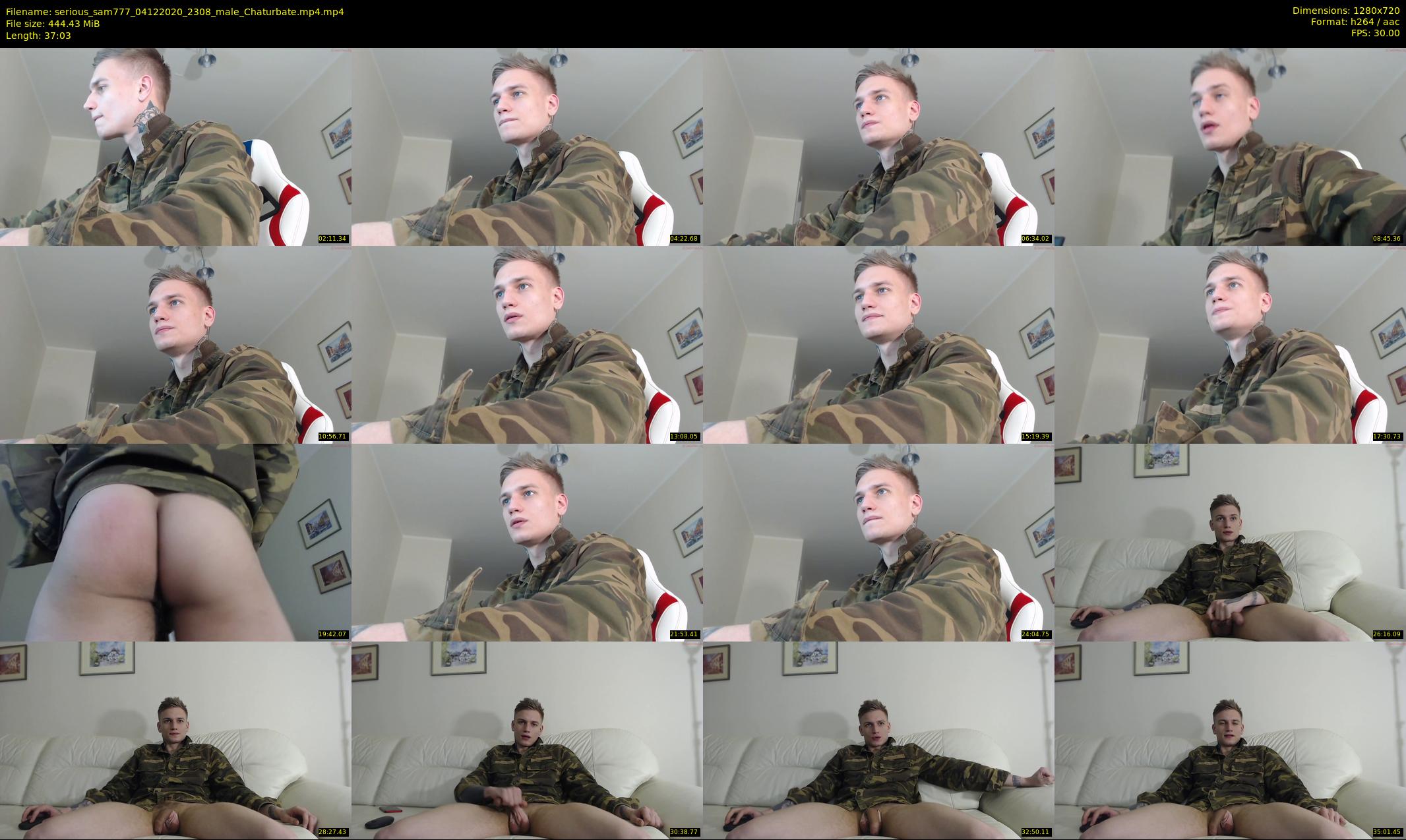 serious_sam777 — 38 minute Chaturbate male cam show recording, 720p, Dec 4, 2020