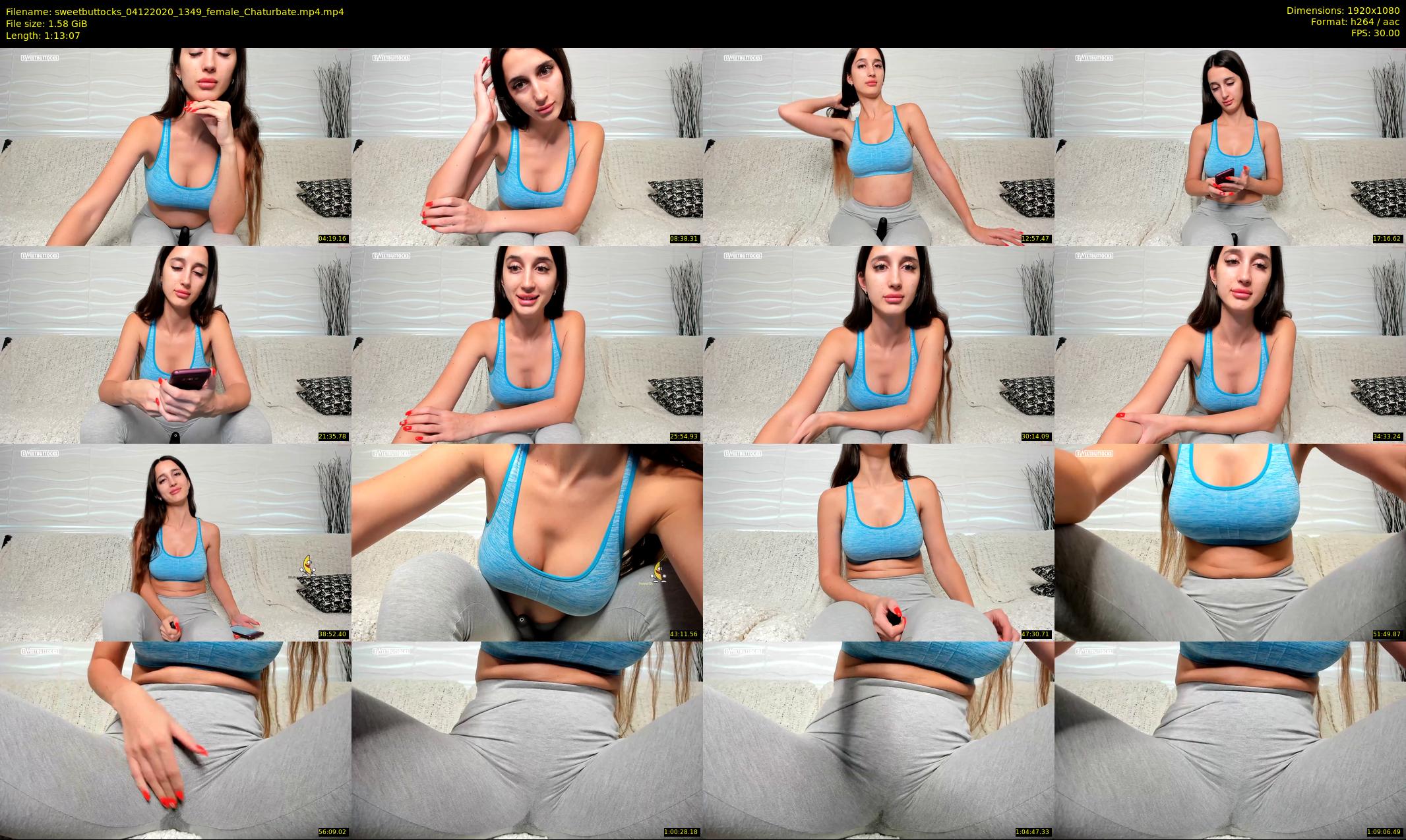 sweetbuttocks — 74 minute Chaturbate female cam show recording, 1080p, Dec 4, 2020
