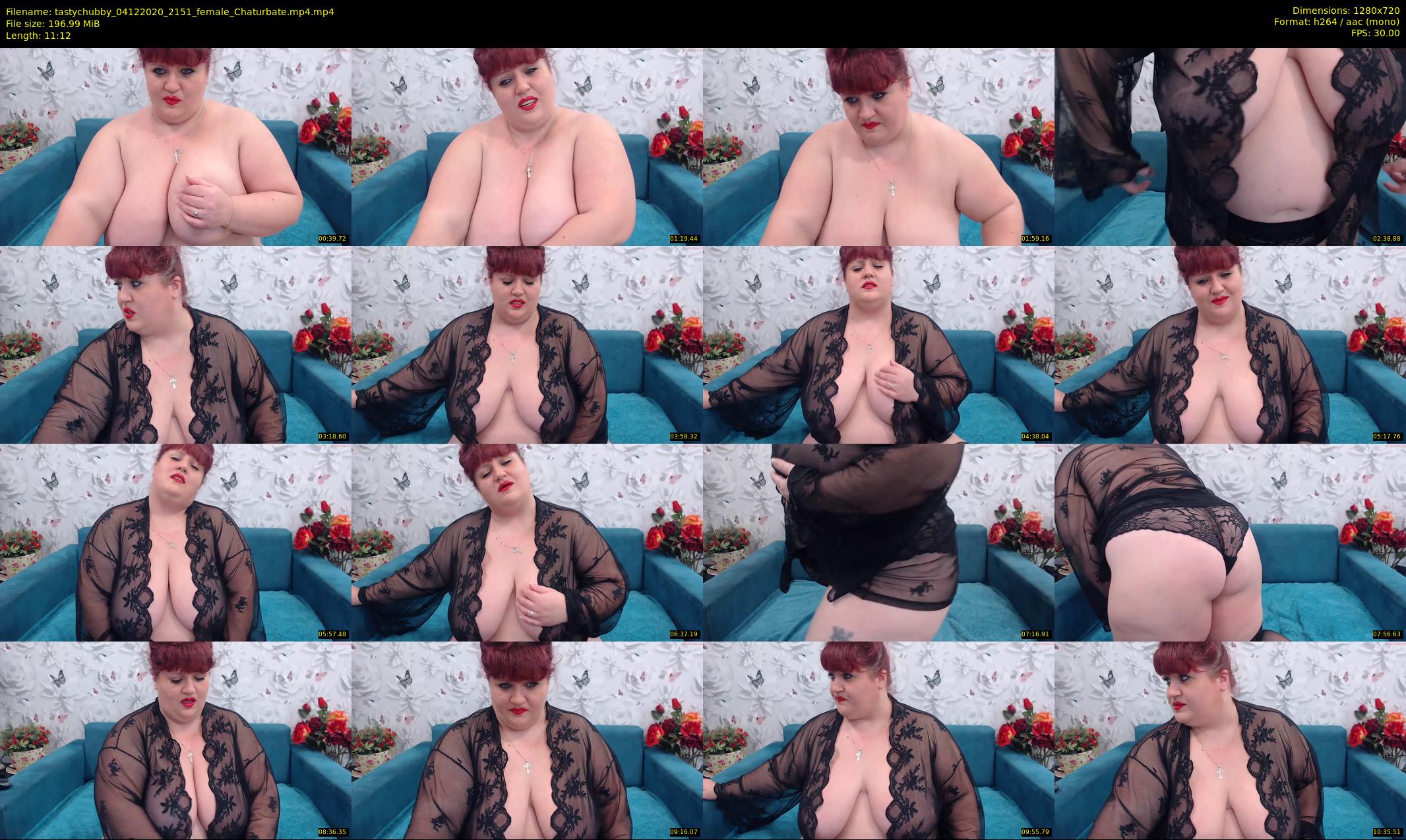 tastychubby — 12 minute Chaturbate female cam show recording, 720p, Dec 4, 2020