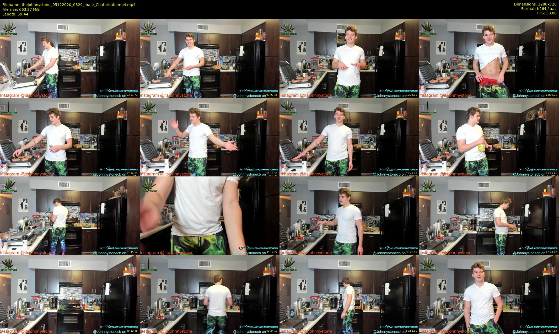 thejohnnystone — 60 minute Chaturbate male cam show recording, 720p, Dec 5, 2020
