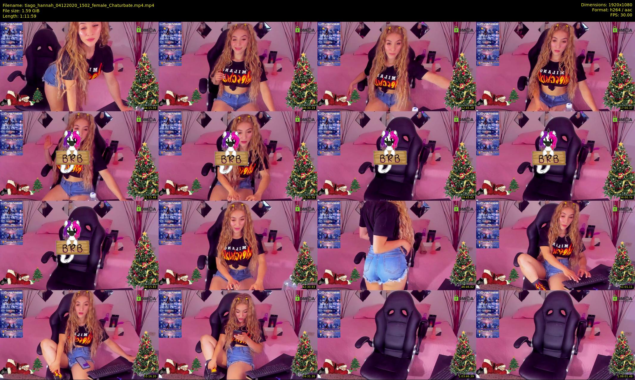 tiago_hannah — 72 minute Chaturbate couple cam show recording, 1080p, Dec 4, 2020