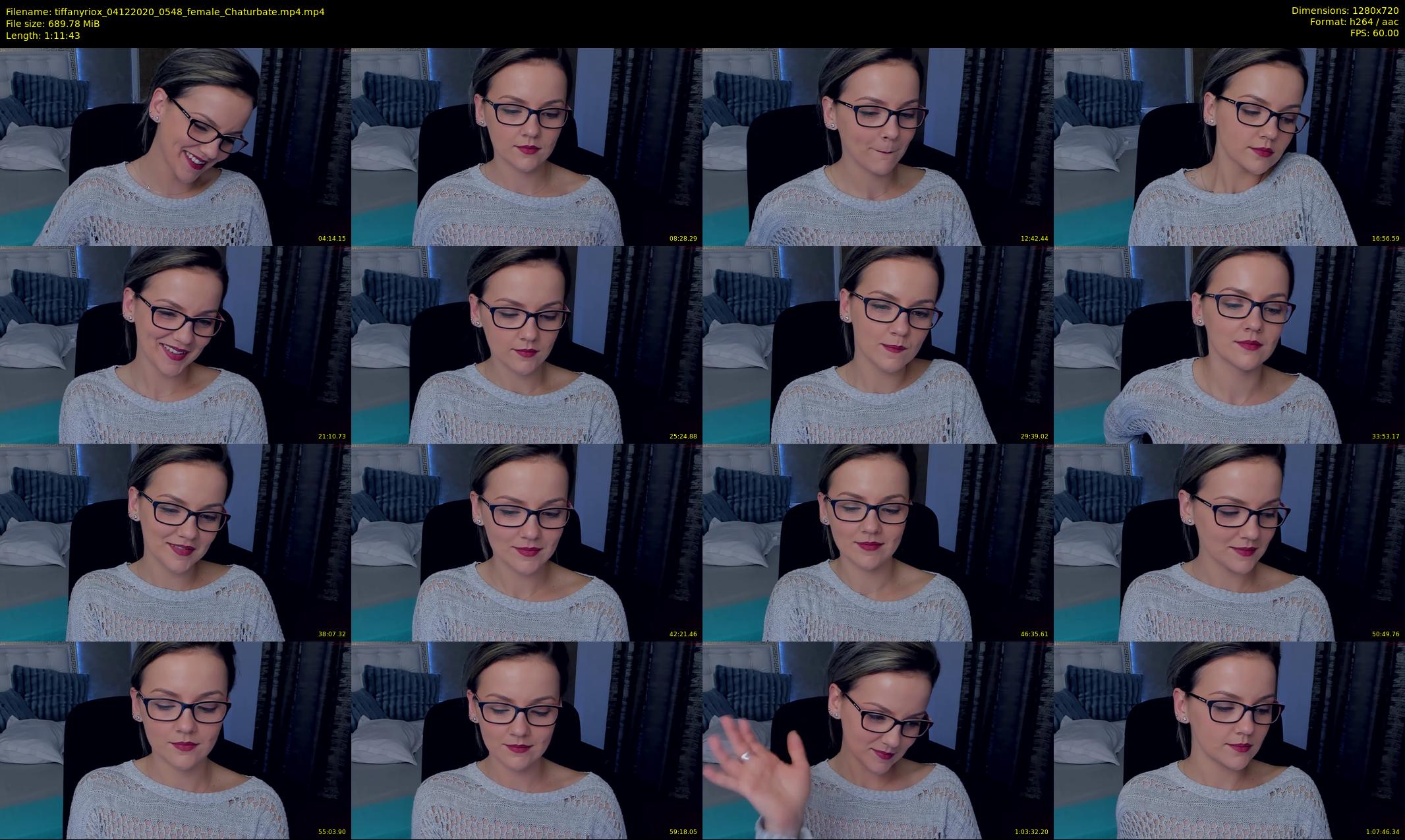 tiffanyriox — 72 minute Chaturbate female cam show recording, 720p, Dec 4, 2020