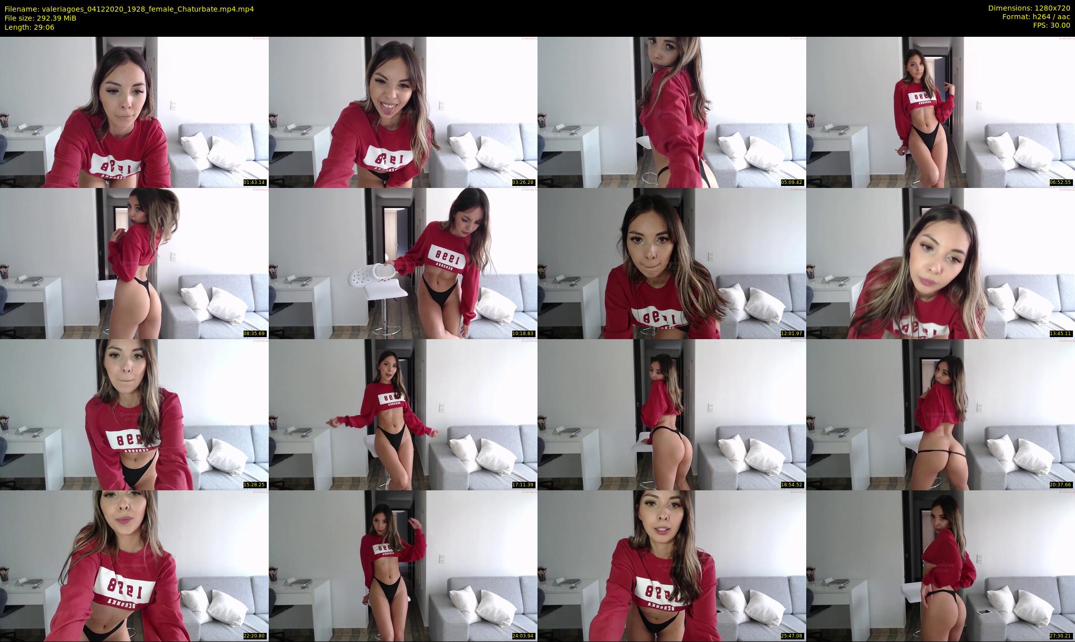 valeriagoes — 30 minute Chaturbate female cam show recording, 720p, Dec 4, 2020