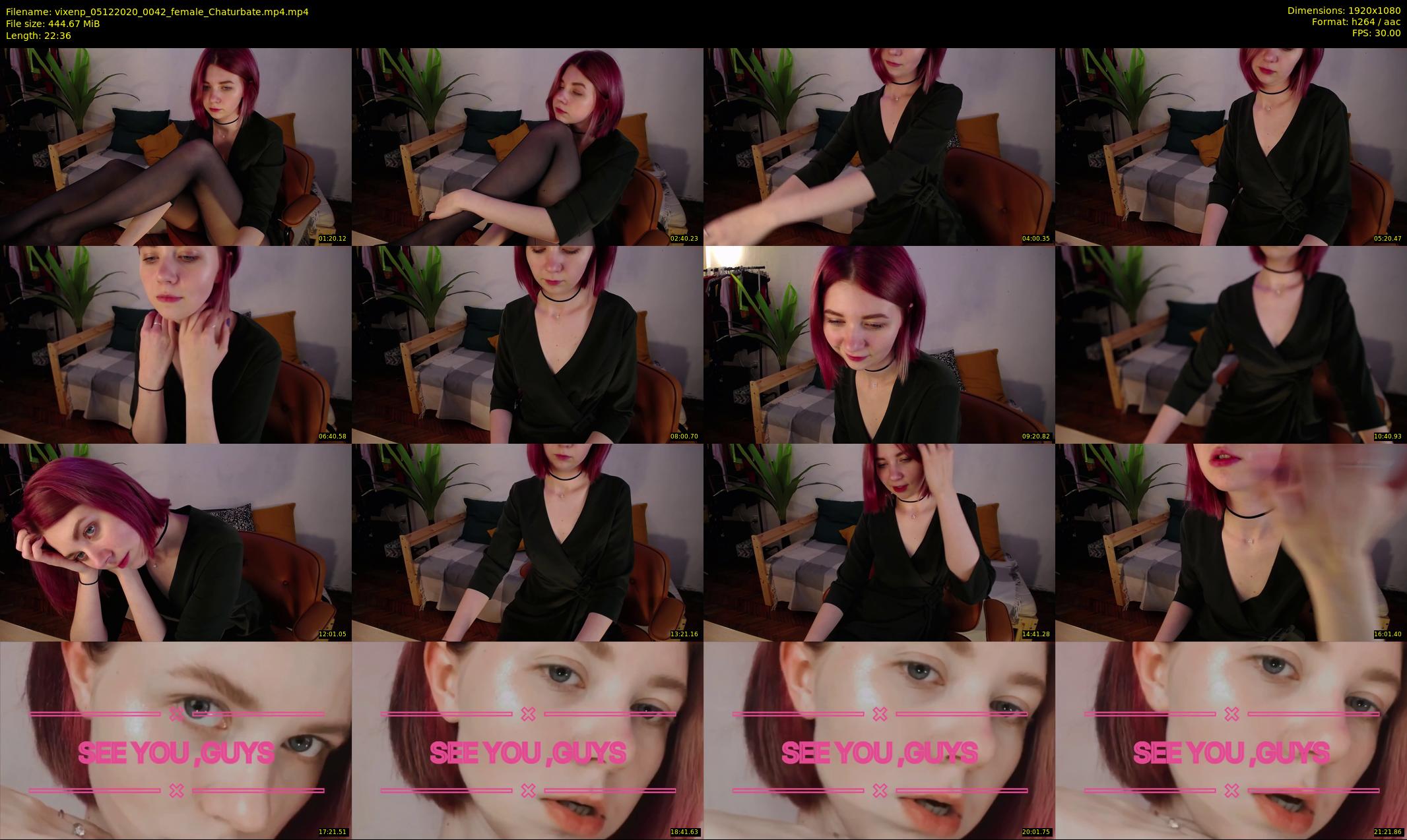 vixenp — 23 minute Chaturbate female cam show recording, 1080p, Dec 5, 2020